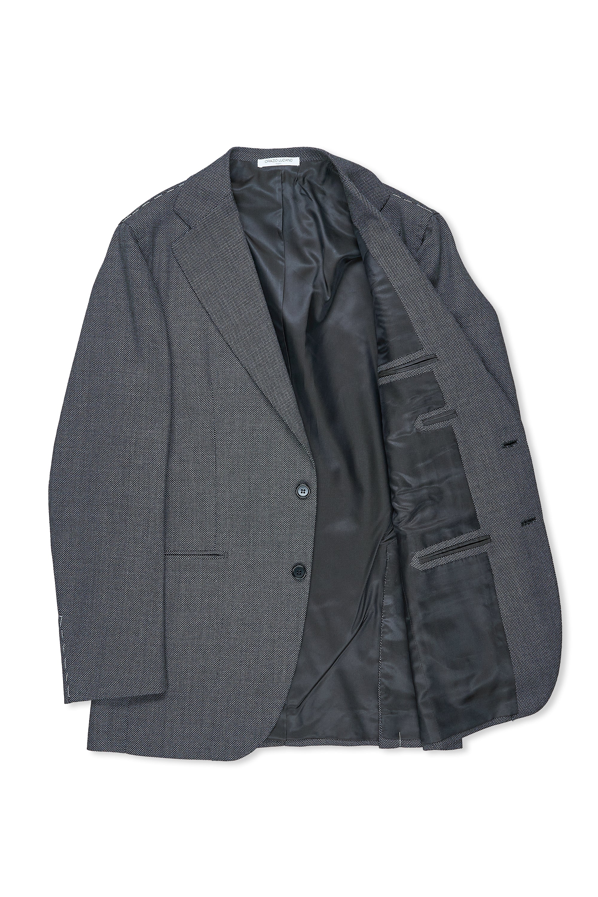 Orazio Luciano Grey Wool Birdseye Suit