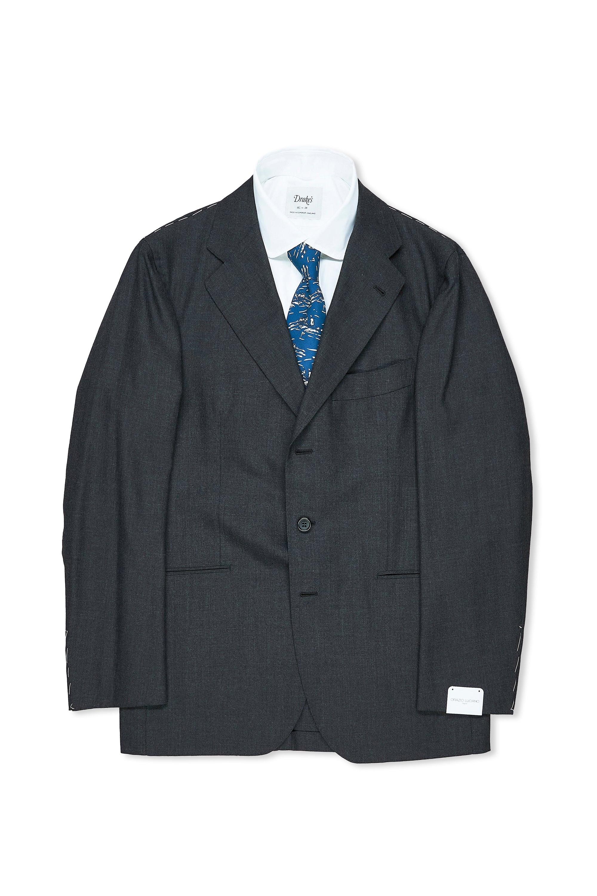 Orazio Luciano Grey Dugdale New Fine Worsted Wool Sport Coat