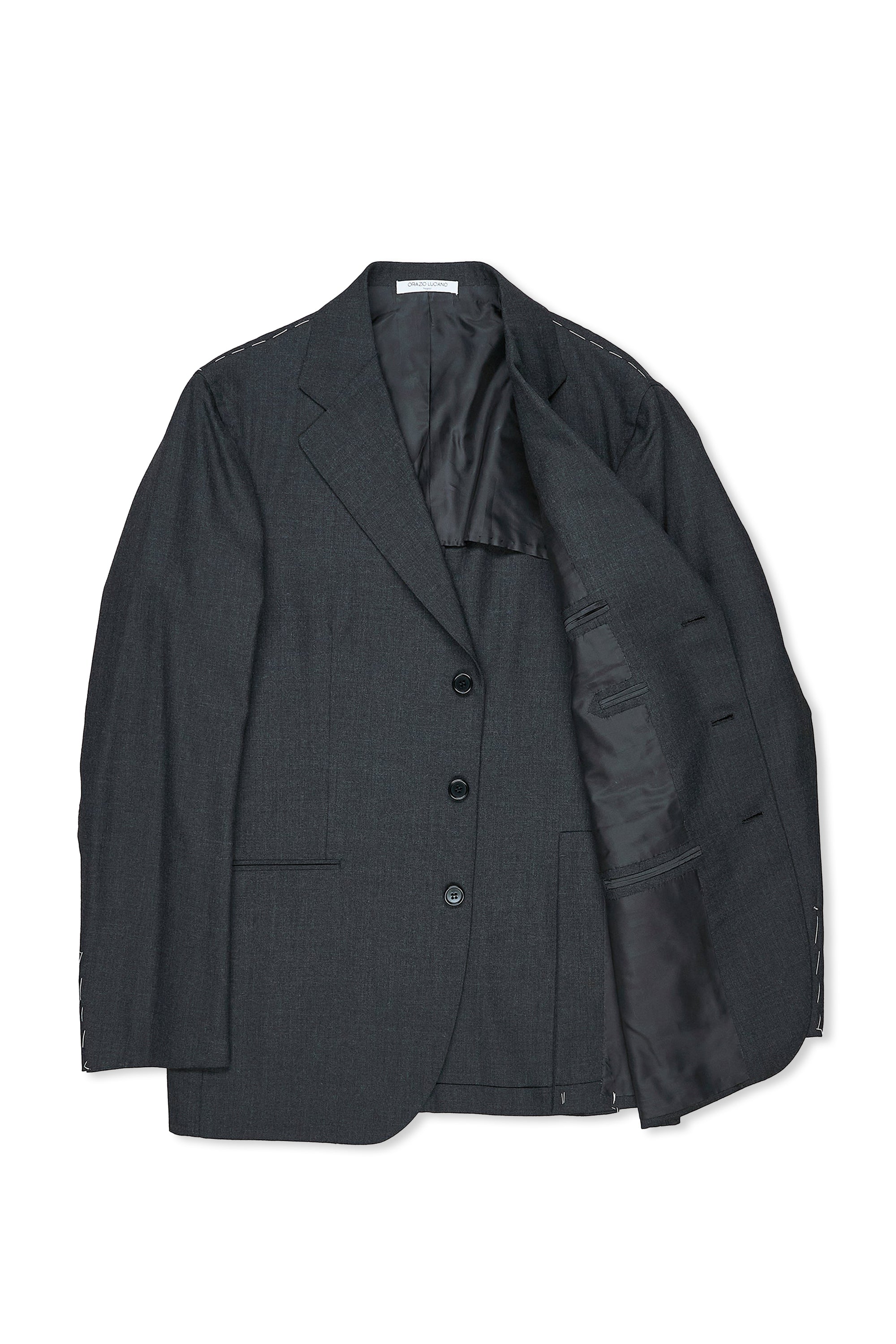 Orazio Luciano Grey Dugdale New Fine Worsted Wool Sport Coat