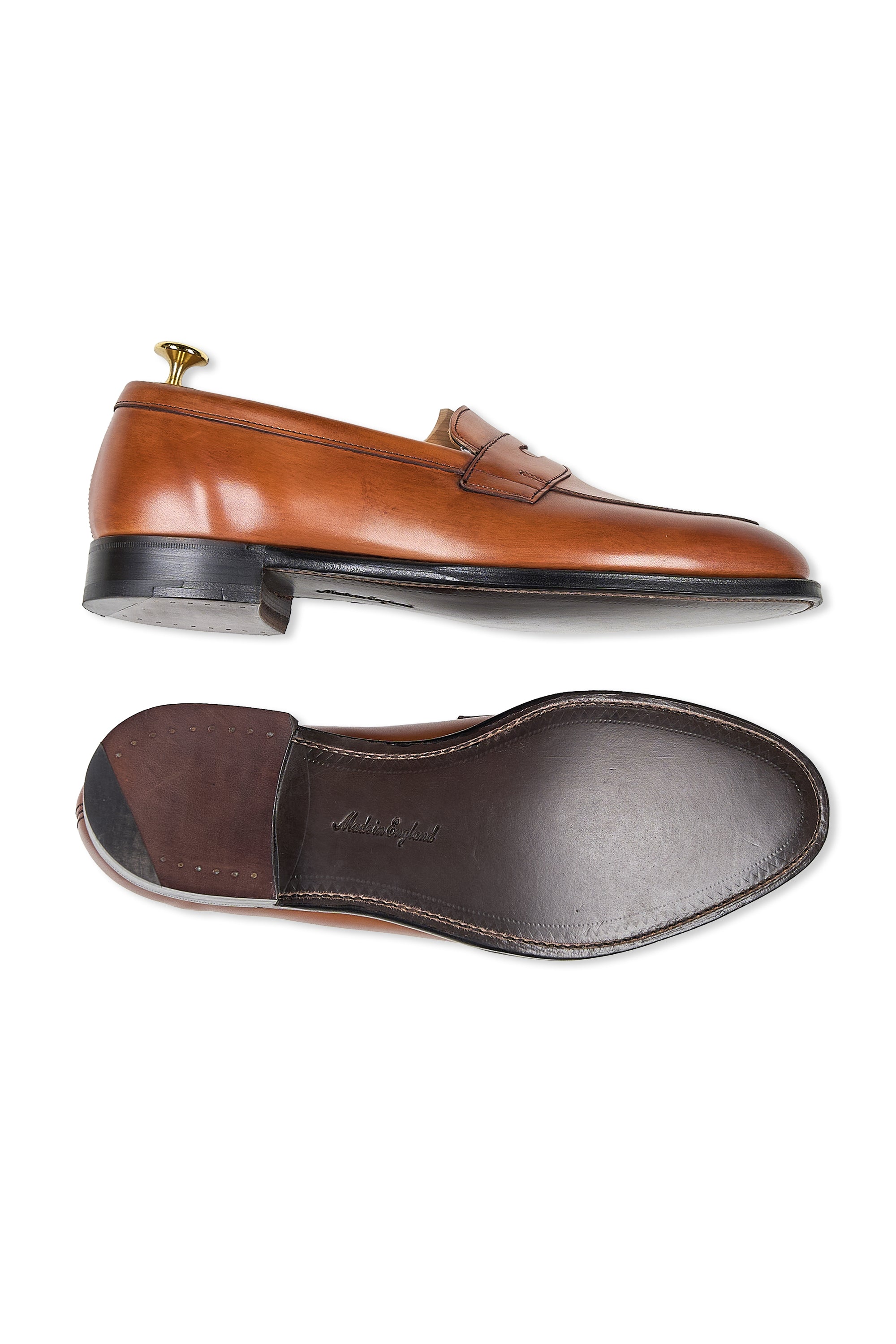 The Armoury Jiro Duane II Dark Leaf Calf Penny Loafers
