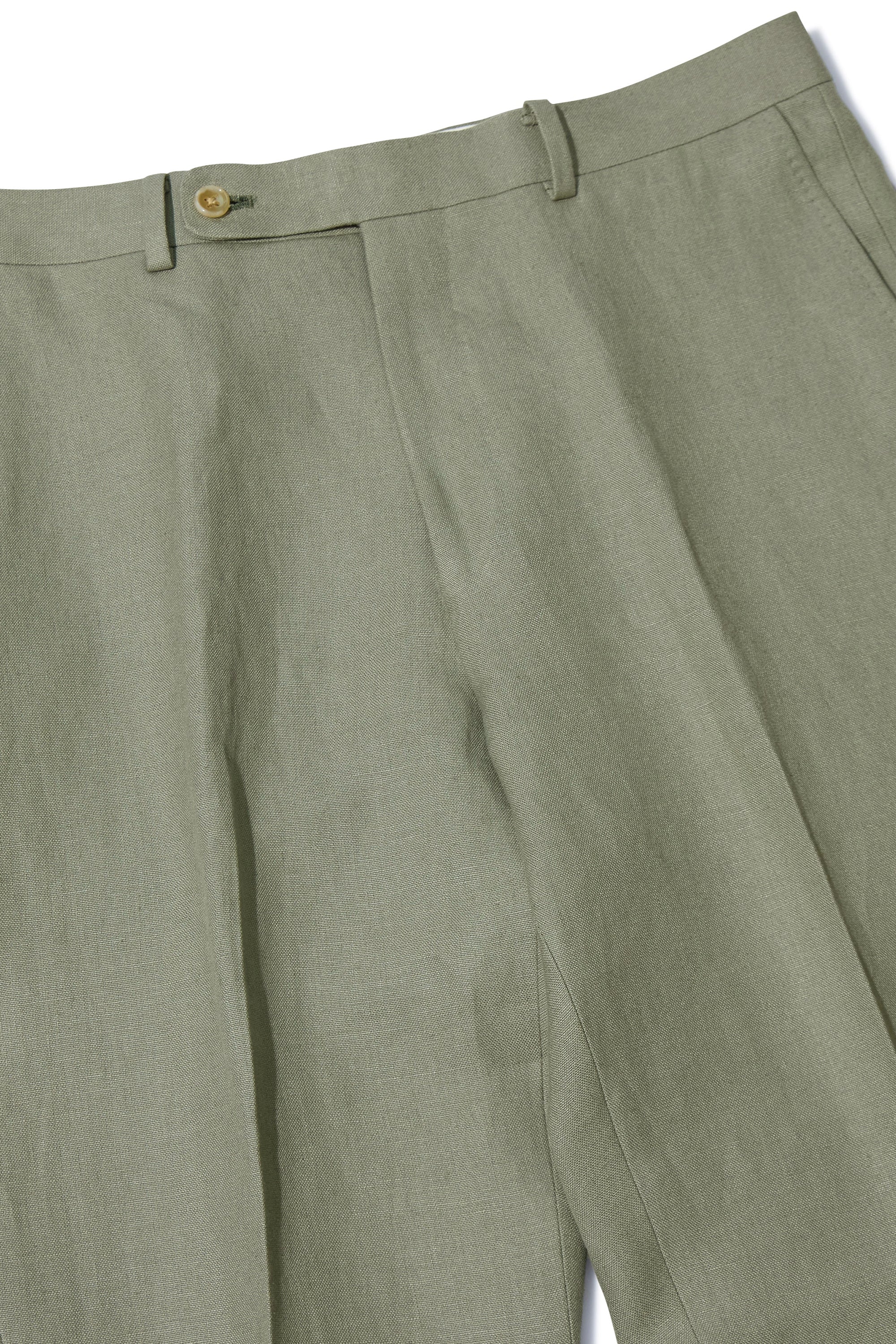 The Armoury Light Green Linen Model A Trousers