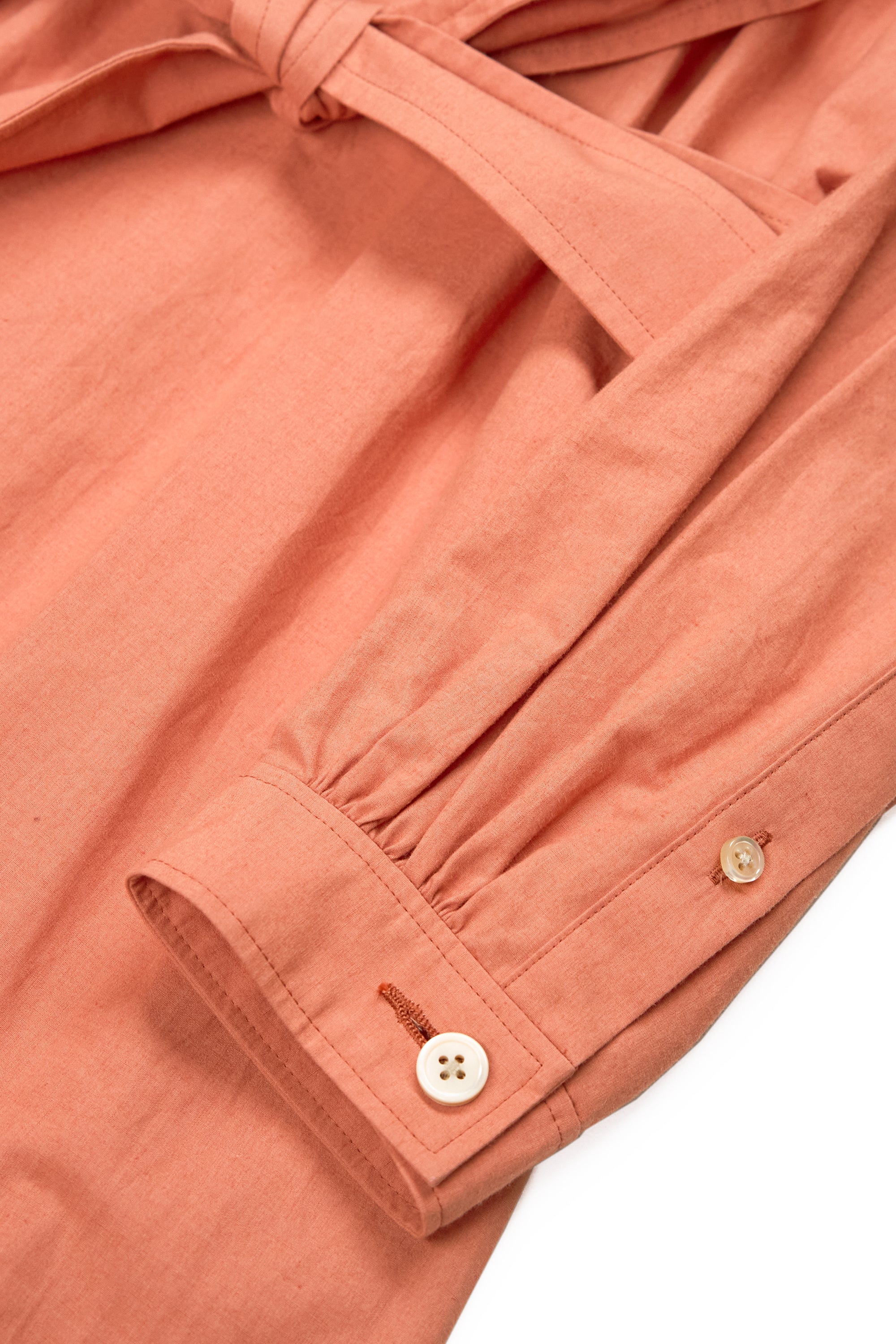 Nigel Cabourn Ladies Orange Cotton Linen Farmer Dress