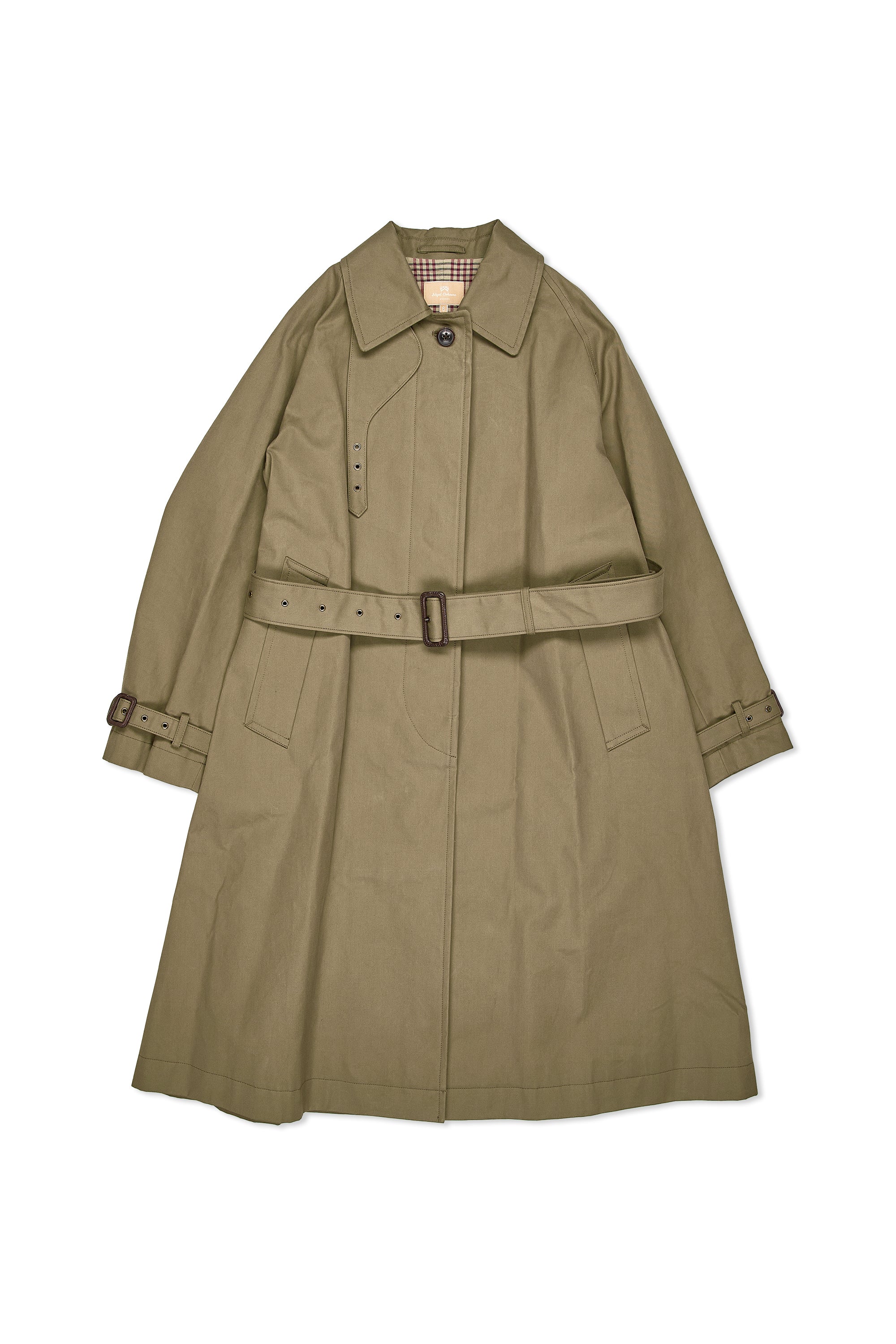 Nigel Cabourn Ladies Dark Green Classic Mac Coat