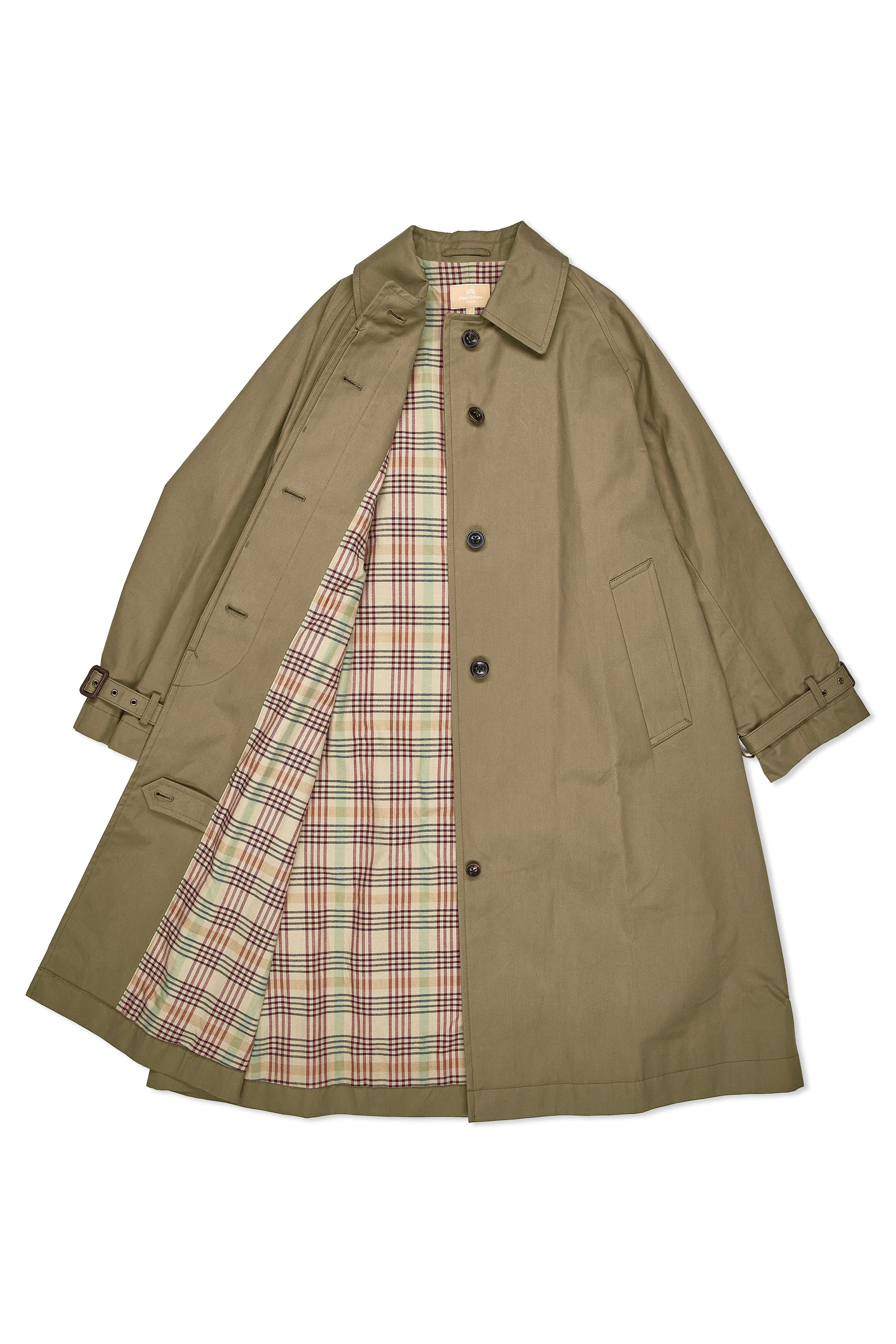 Nigel Cabourn Ladies Dark Green Classic Mac Coat