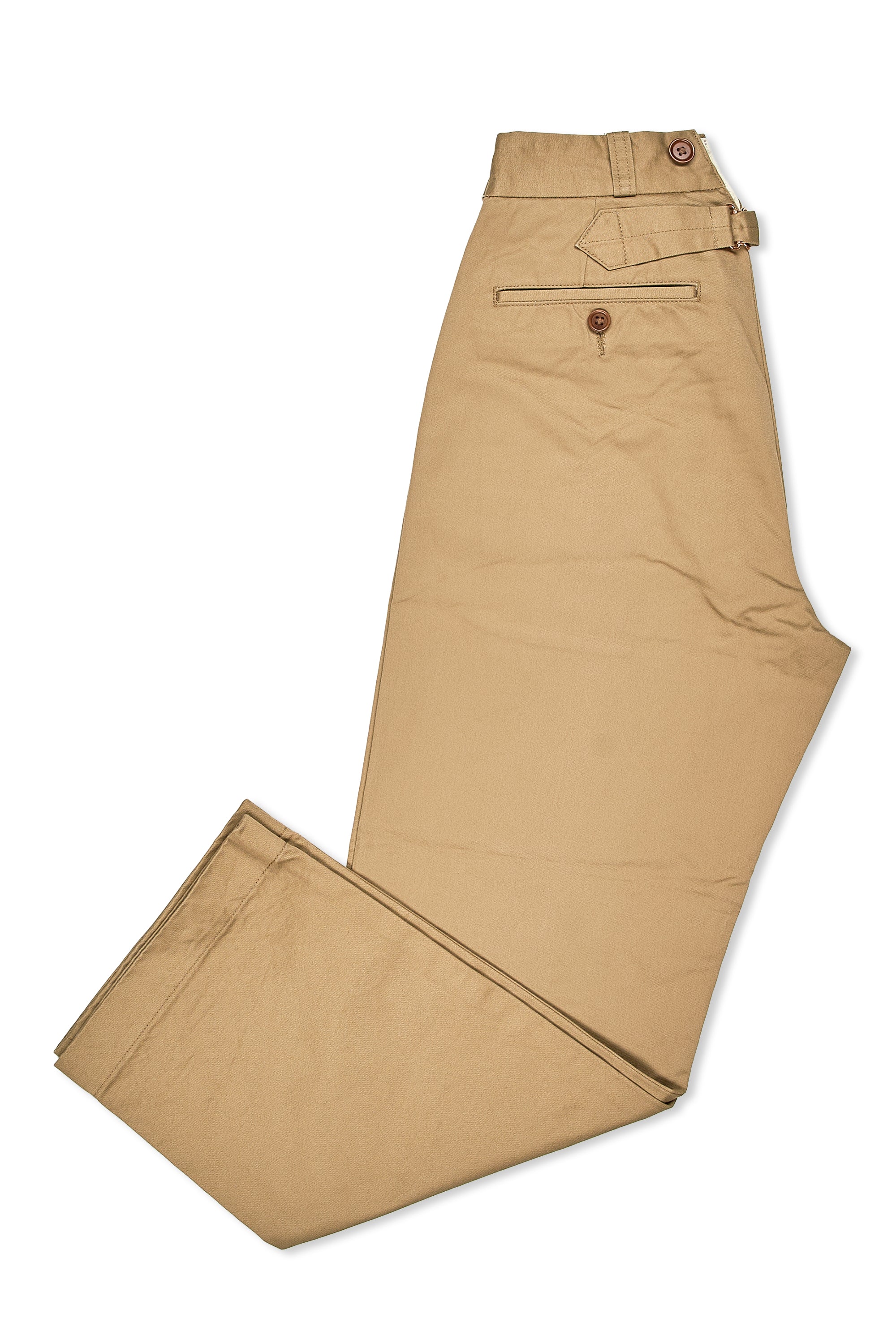 Nigel Cabourn Ladies Beige Classic Basic Chinos