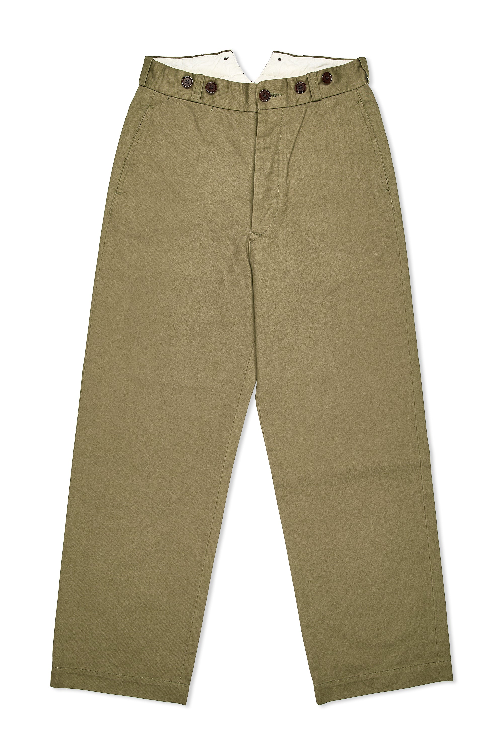 Nigel Cabourn Ladies Green Classic Basic Chinos