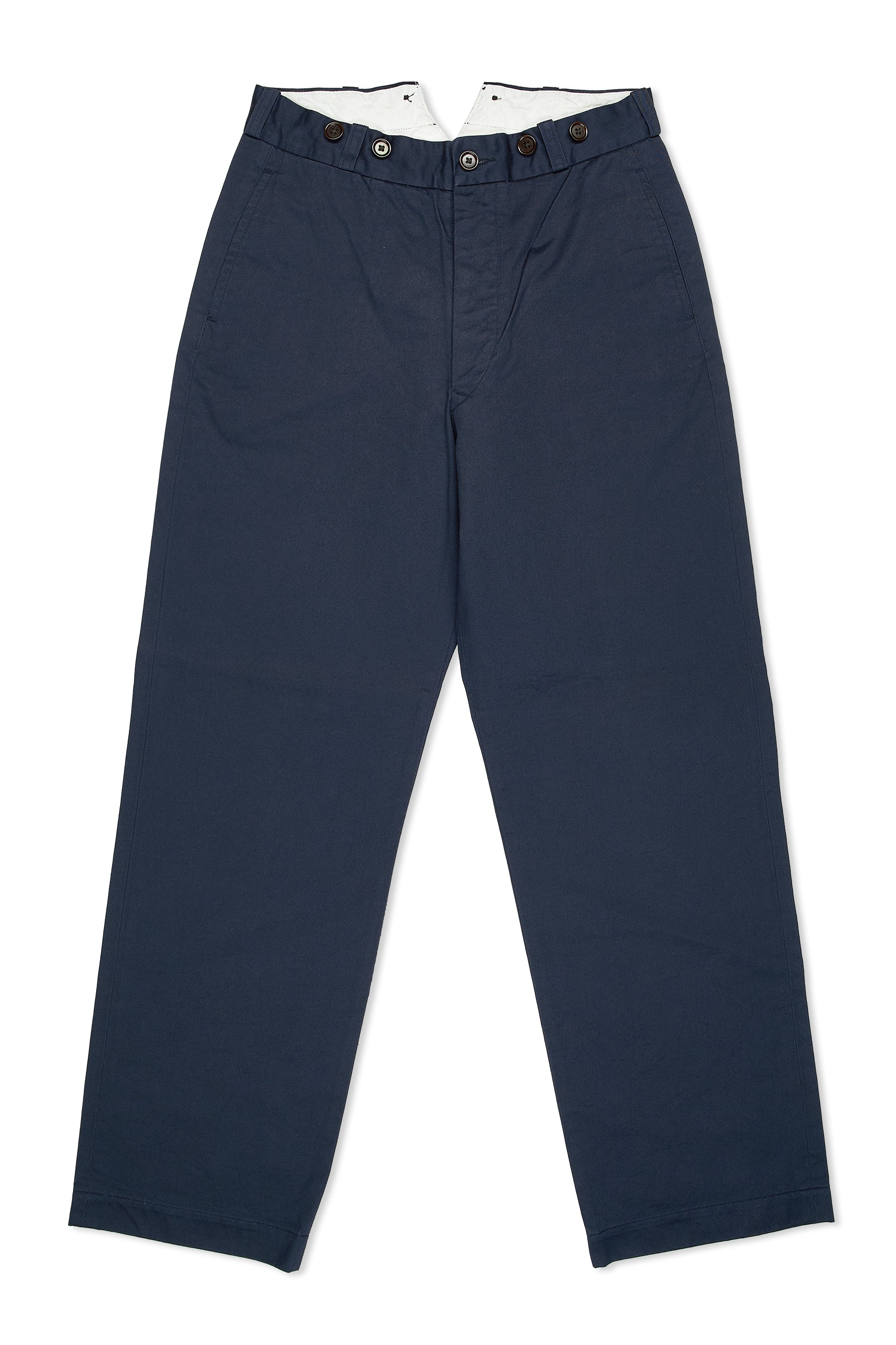 Nigel Cabourn Ladies Navy Classic Basic Chinos