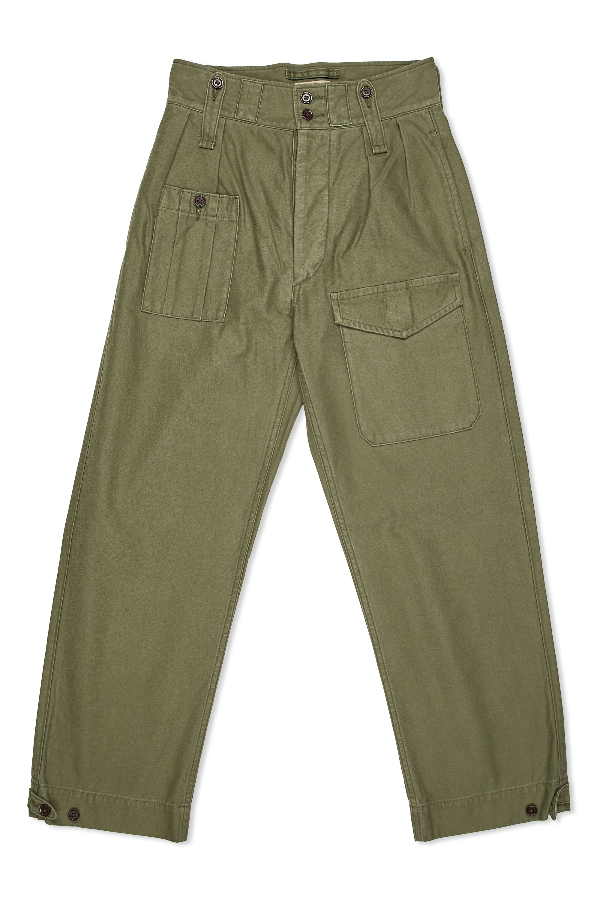 Nigel Cabourn Ladies Green Classic British Army Pants