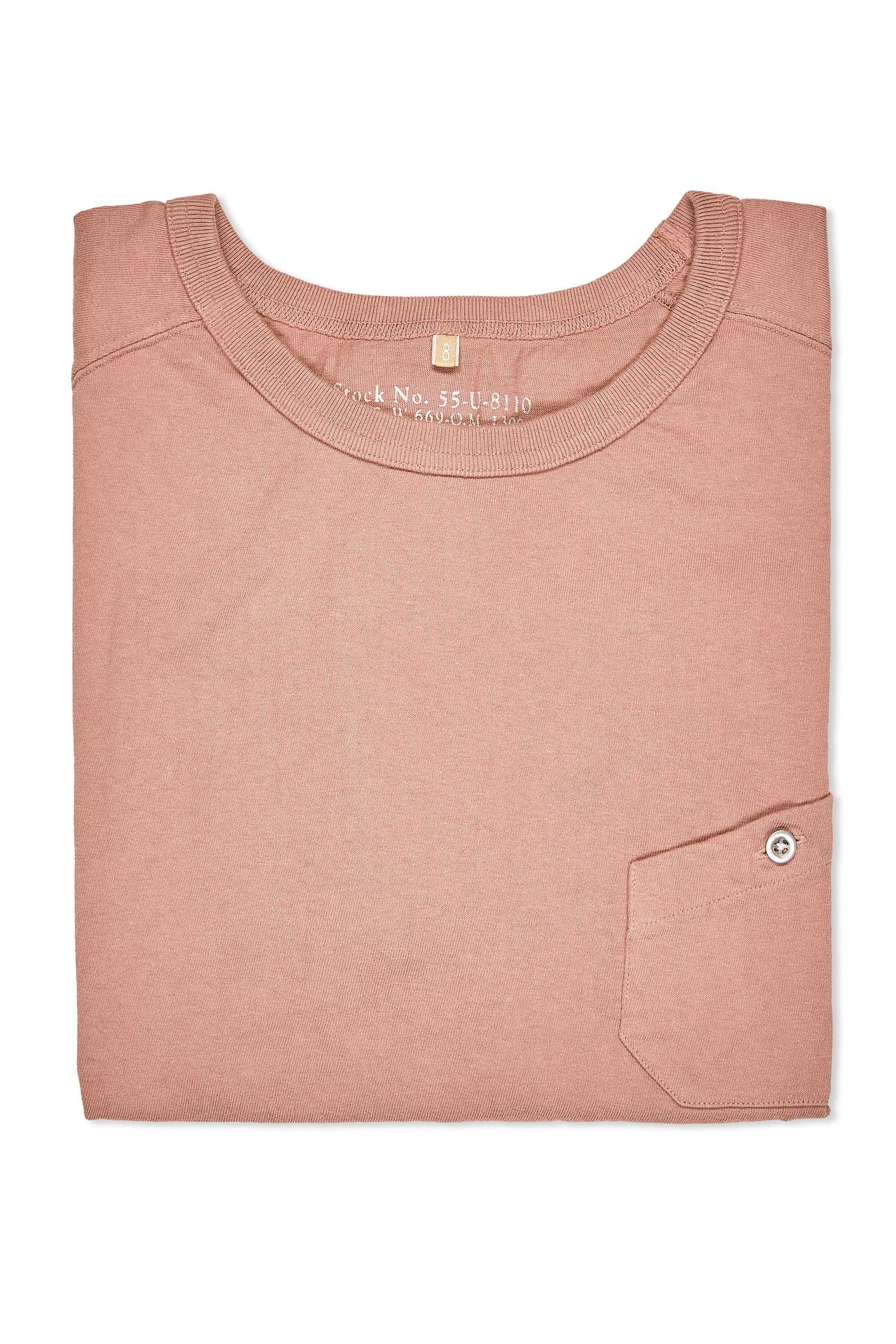 Nigel Cabourn Ladies Pink Classic Freedom Sleeve Big T-Shirt