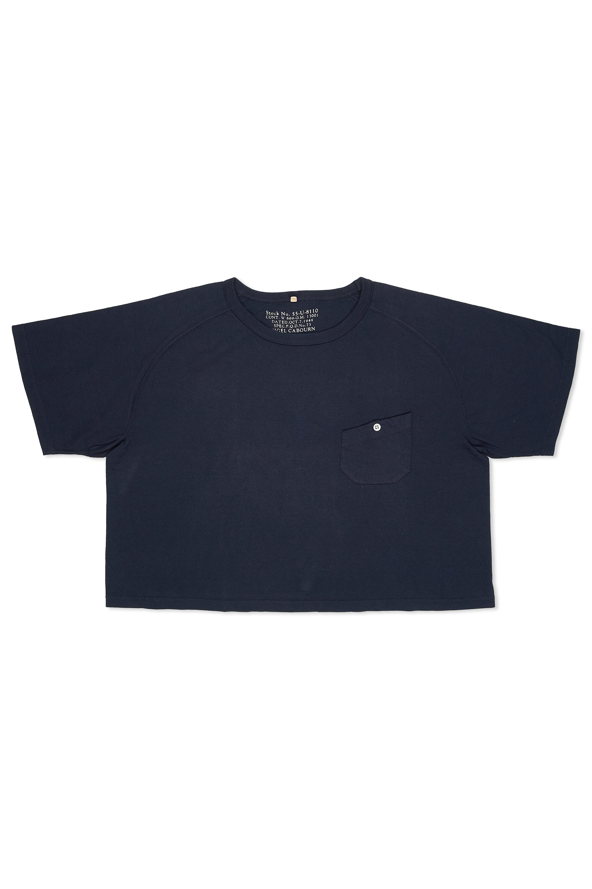 Nigel Cabourn Ladies Navy Classic Freedom Sleeve Big T-Shirt