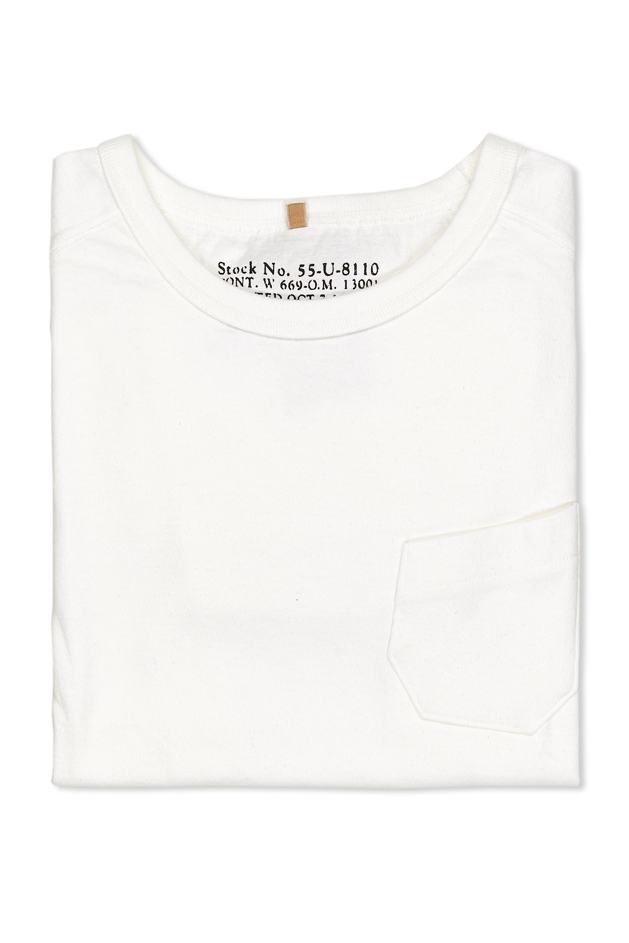 Nigel Cabourn Ladies White New Basic Pocket T-Shirt