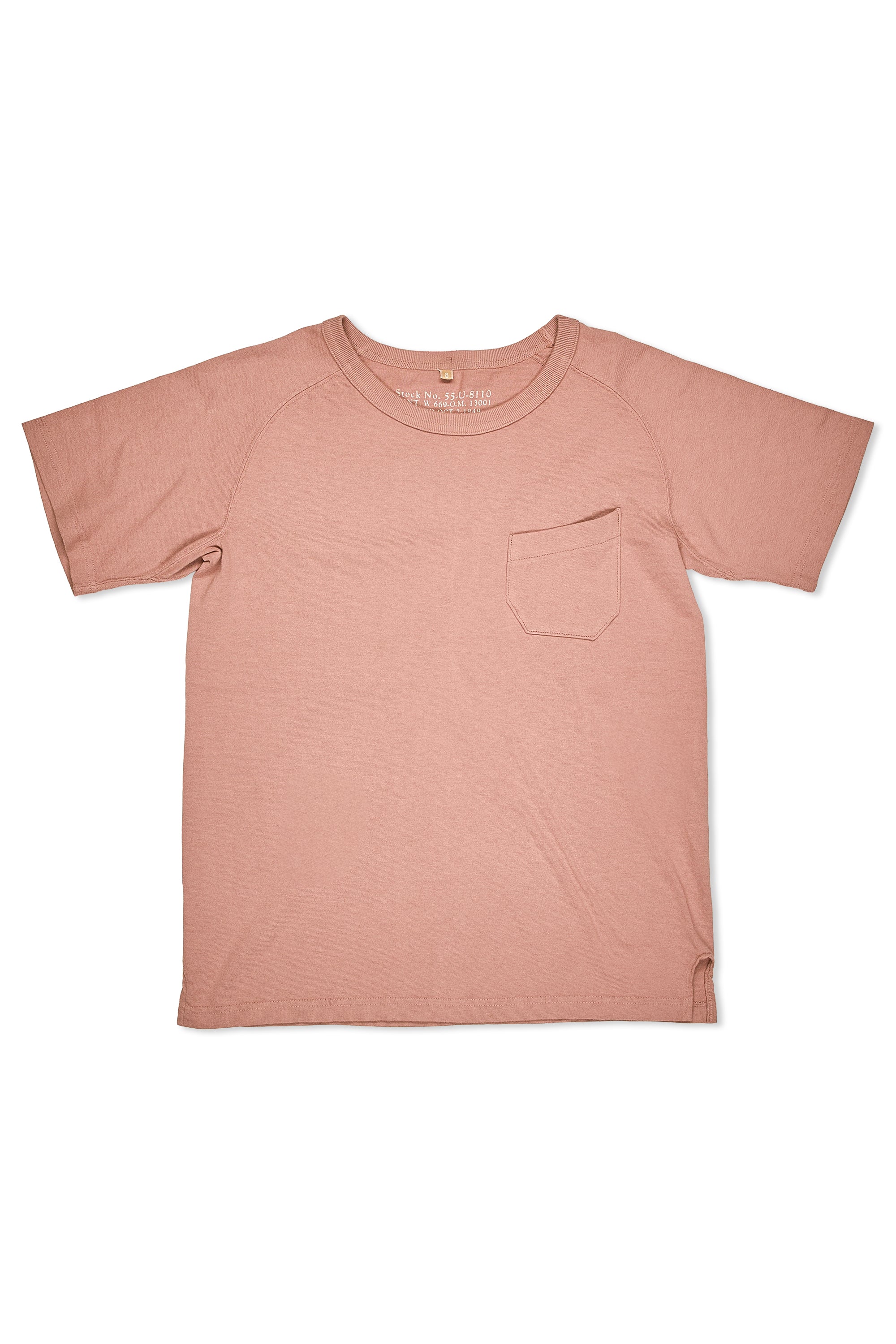 Nigel Cabourn Ladies Pink New Basic Pocket T-Shirt