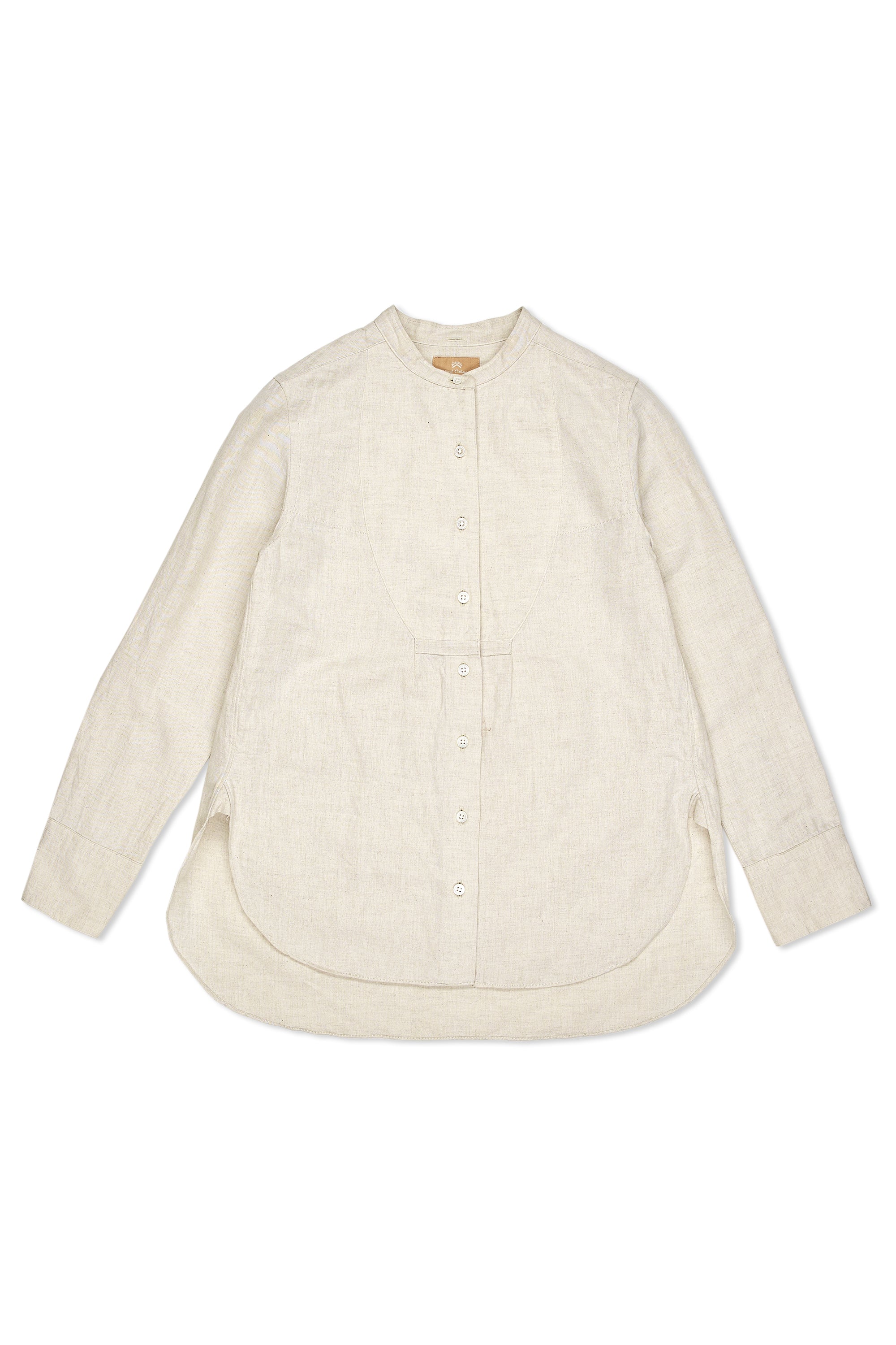 Nigel Cabourn Ladies Ivory Dungaree Classic Dress Shirt
