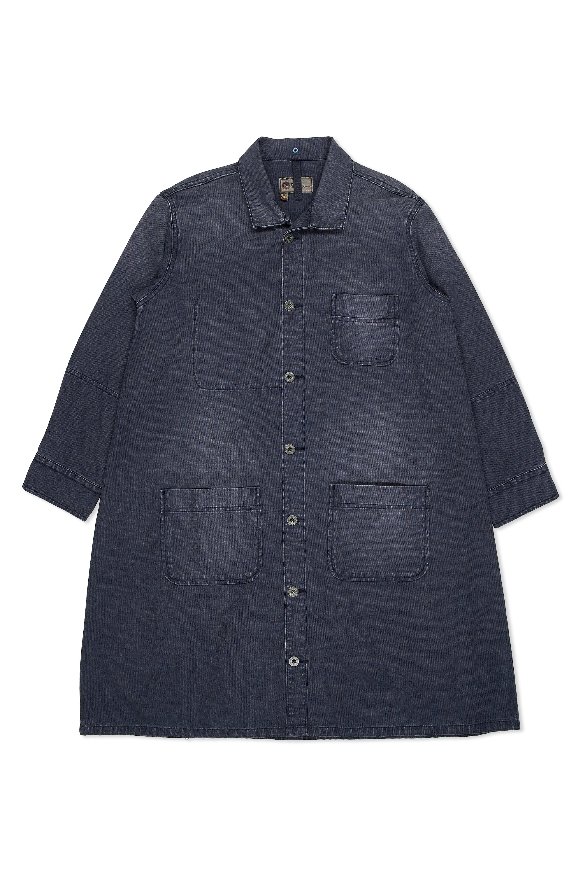 Nigel Cabourn Ladies D-50 Dark Navy Canvas Long Jacket