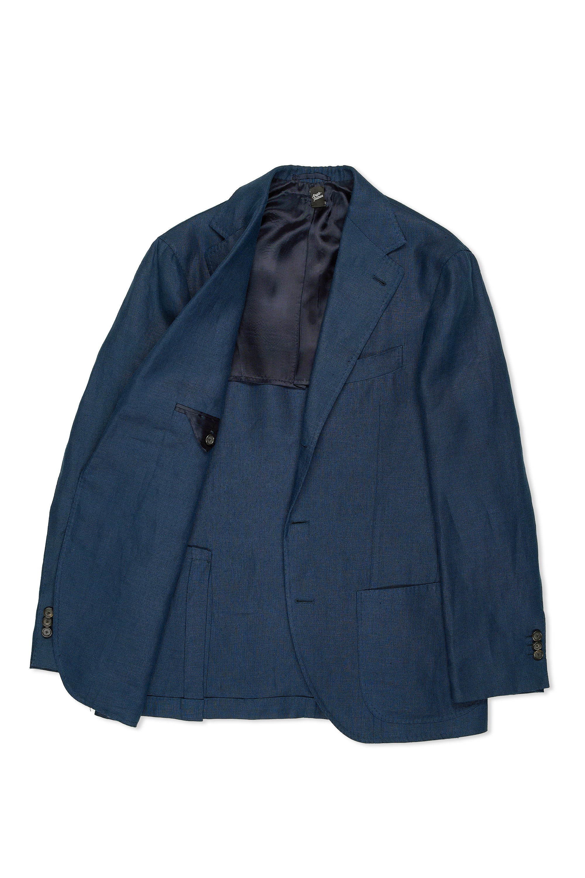 Anglo-Italian Blue Wool/Linen Sport Coat