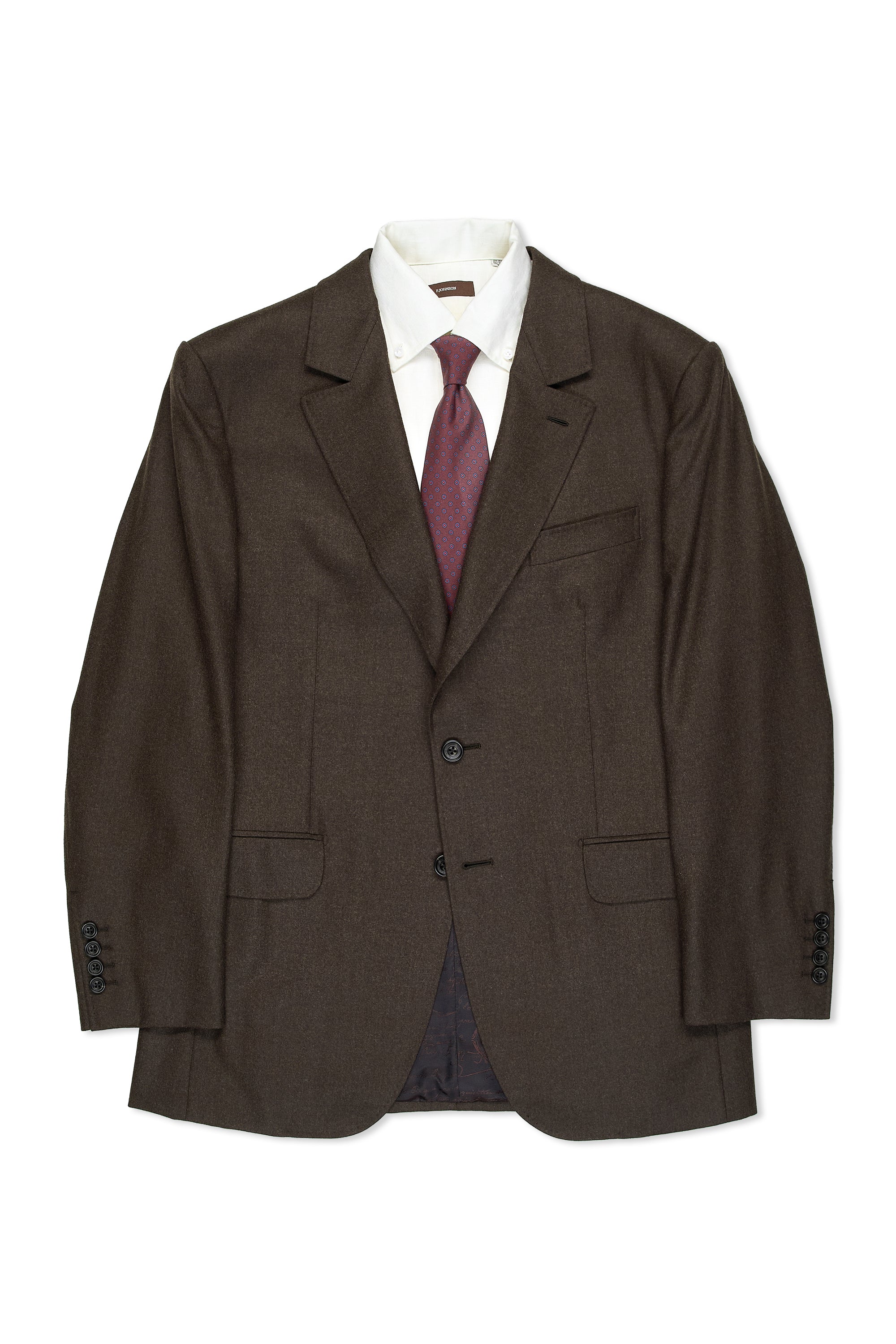 Berluti Brown Flannel Wool Sport Coat