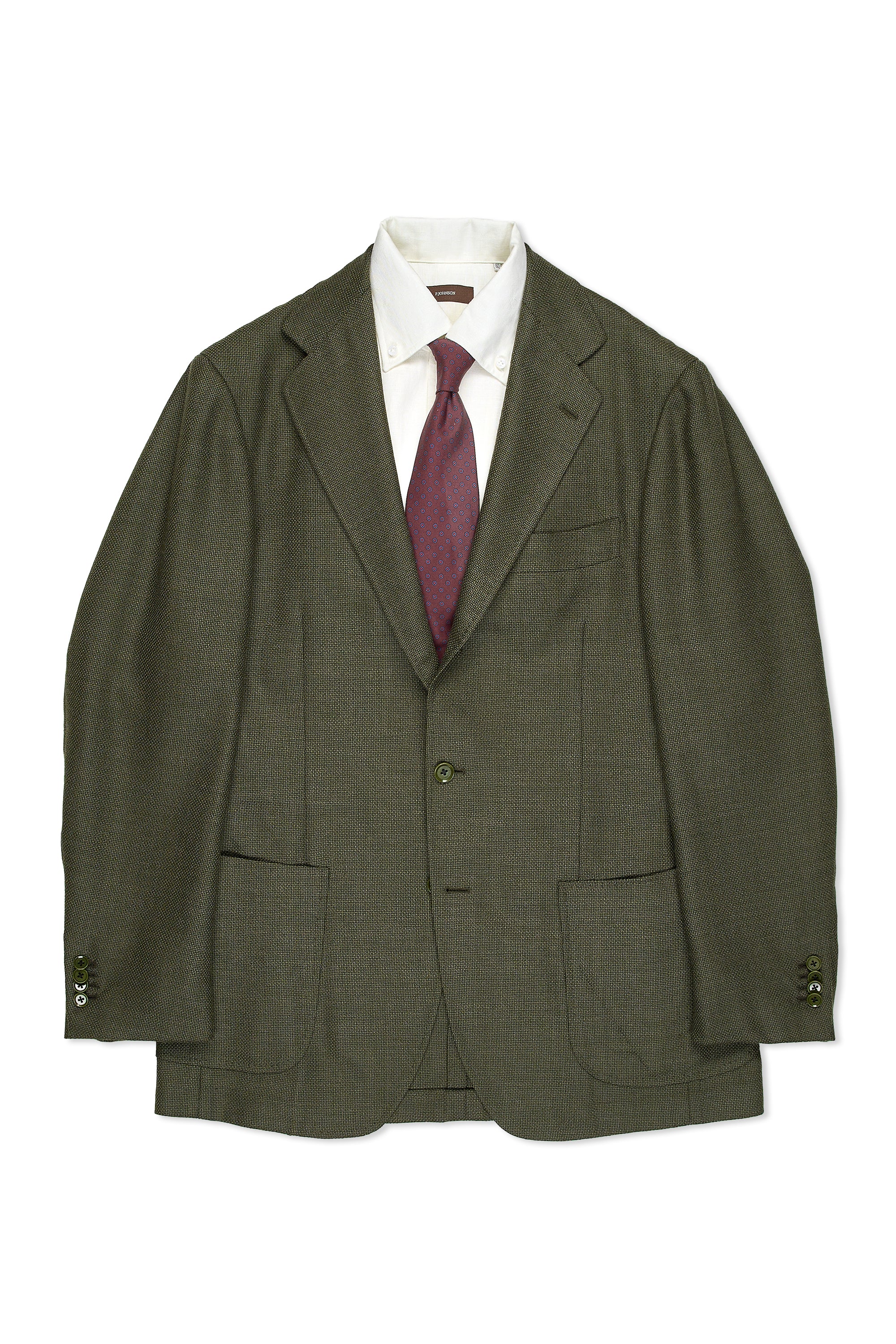 Ring Jacket Model 300 Olive Wool Balloon Sport Coat