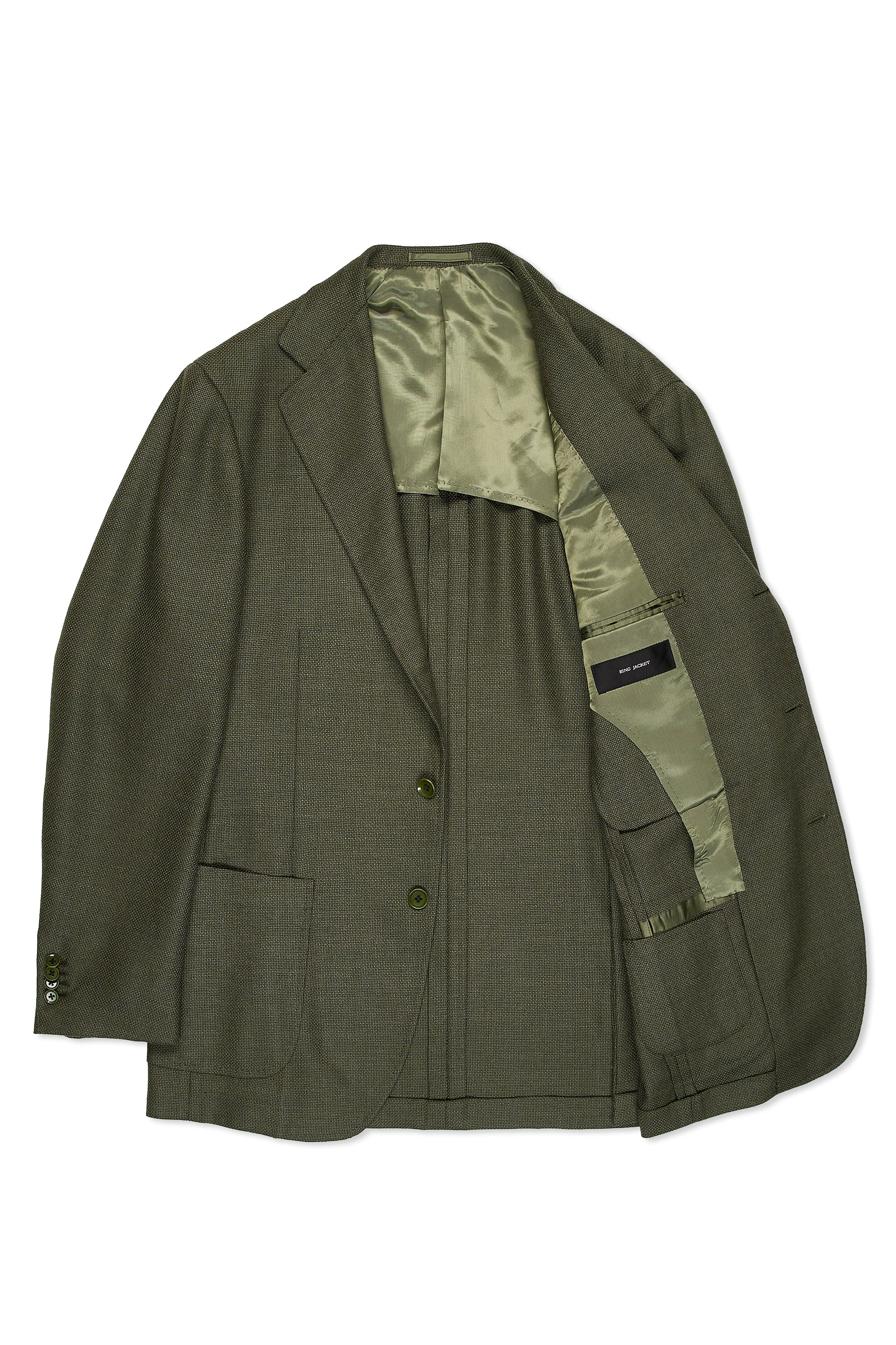 Ring Jacket Model 300 Olive Wool Balloon Sport Coat