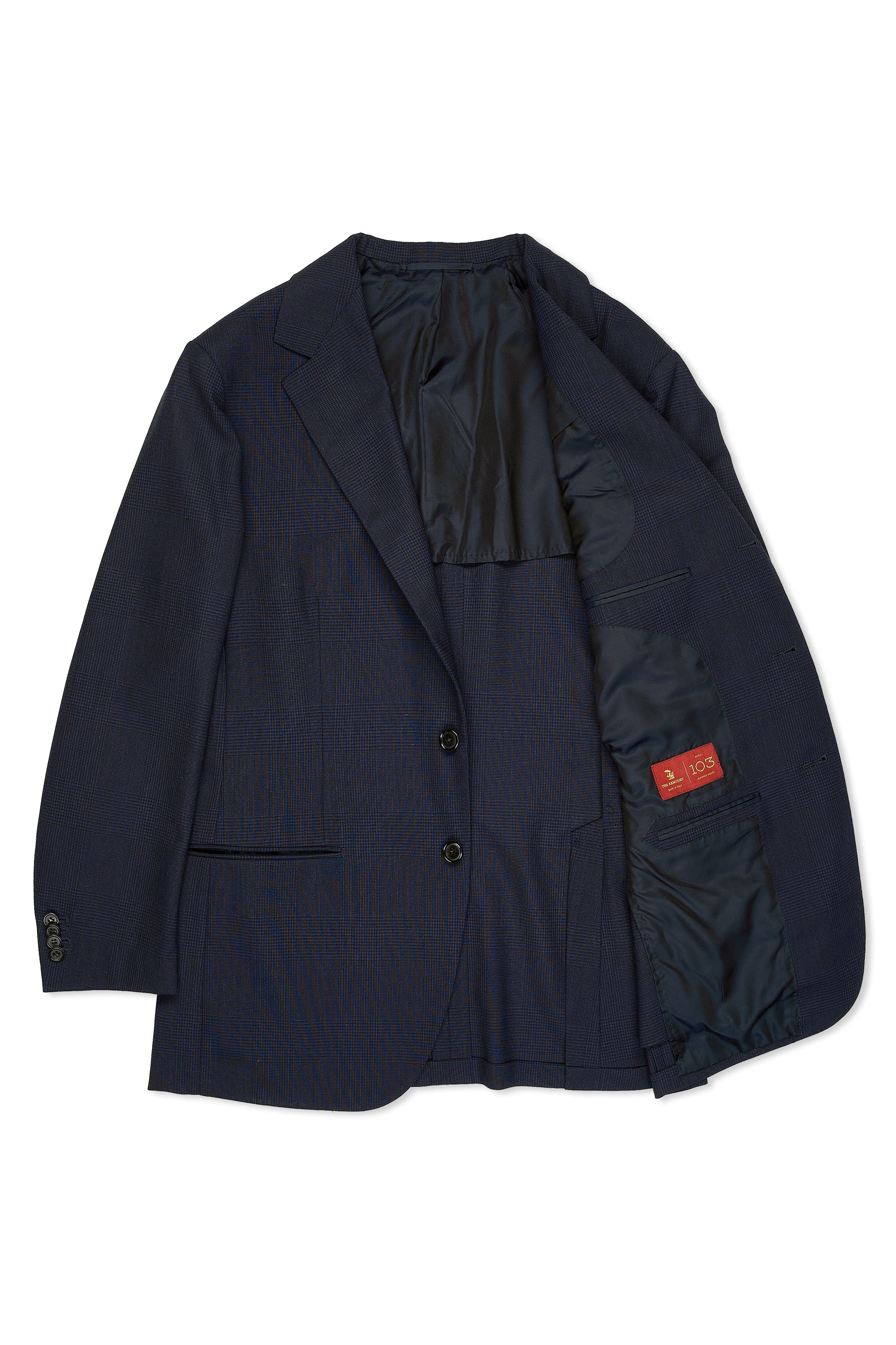 The Armoury Model 103 Blue/Navy Check Wool Suit