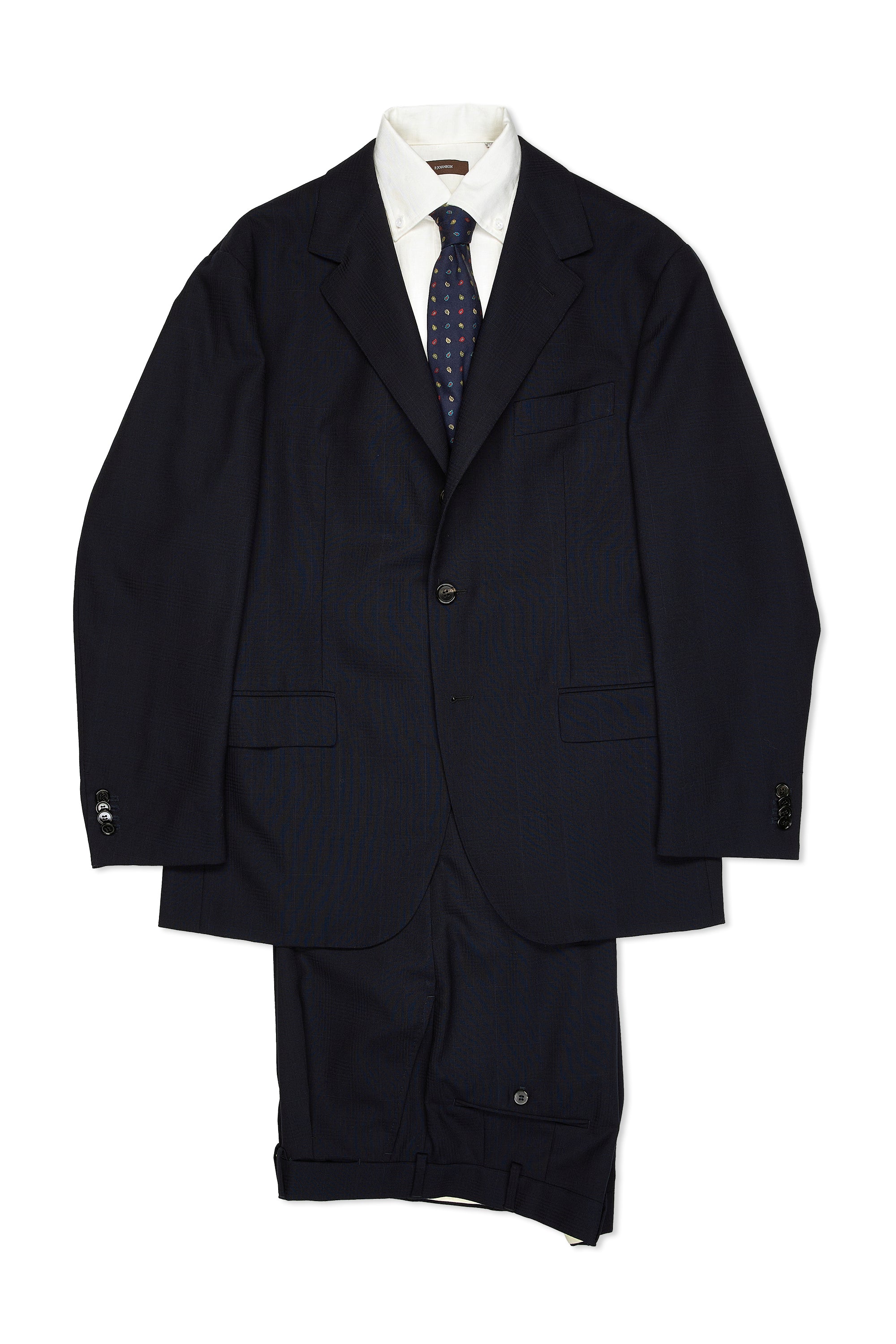 The Armoury Model 103 Navy Check Wool Suit