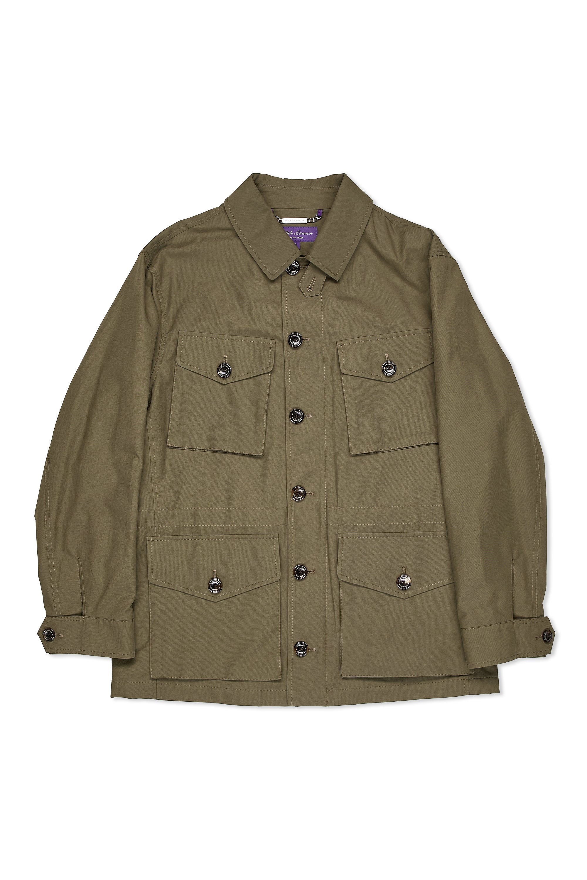 Ralph Lauren Purple Label Olive Cotton Four-Pocket Jacket