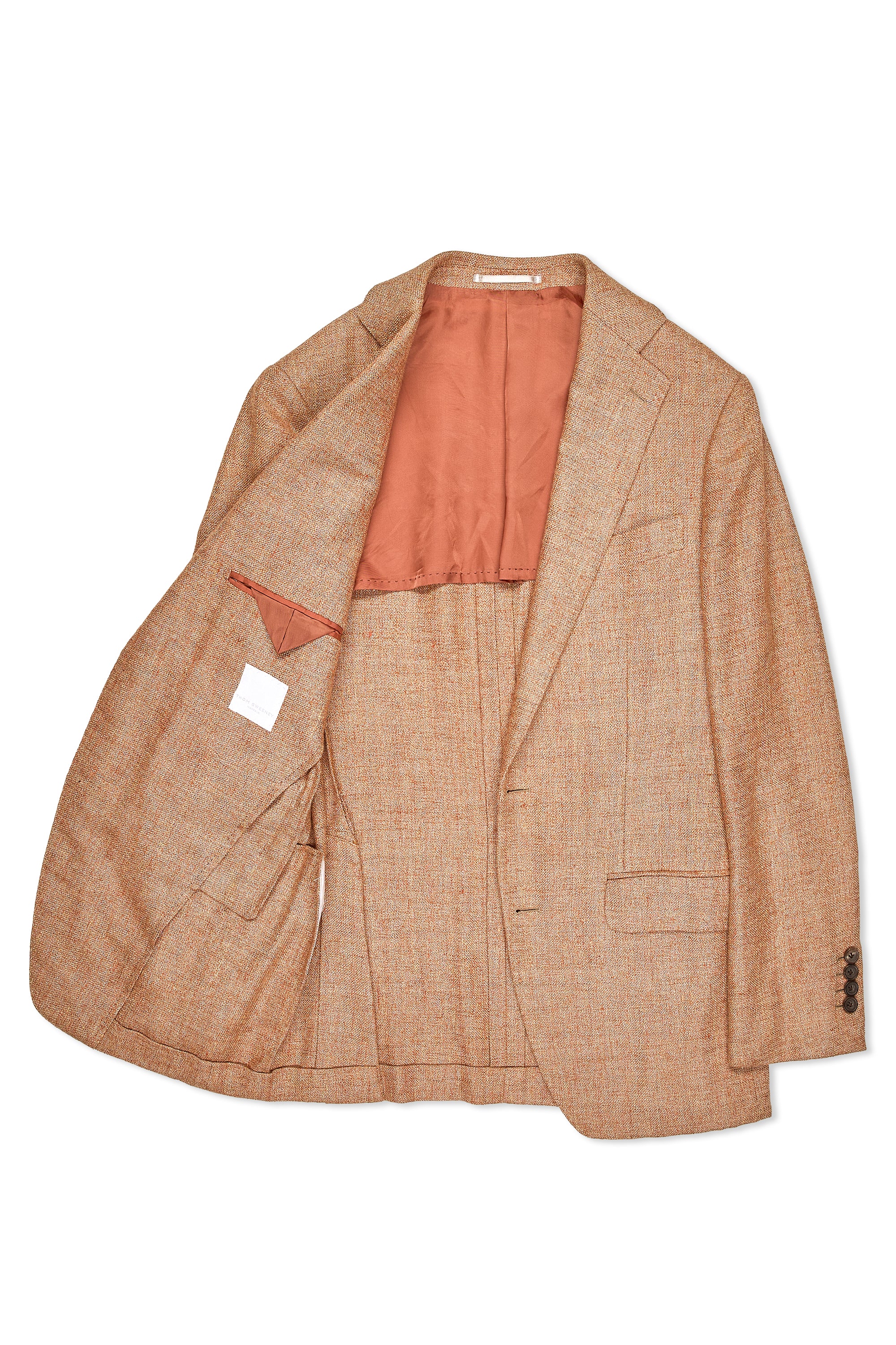Thom Sweeney Salmon Linen Sport Coat with Waistcoat