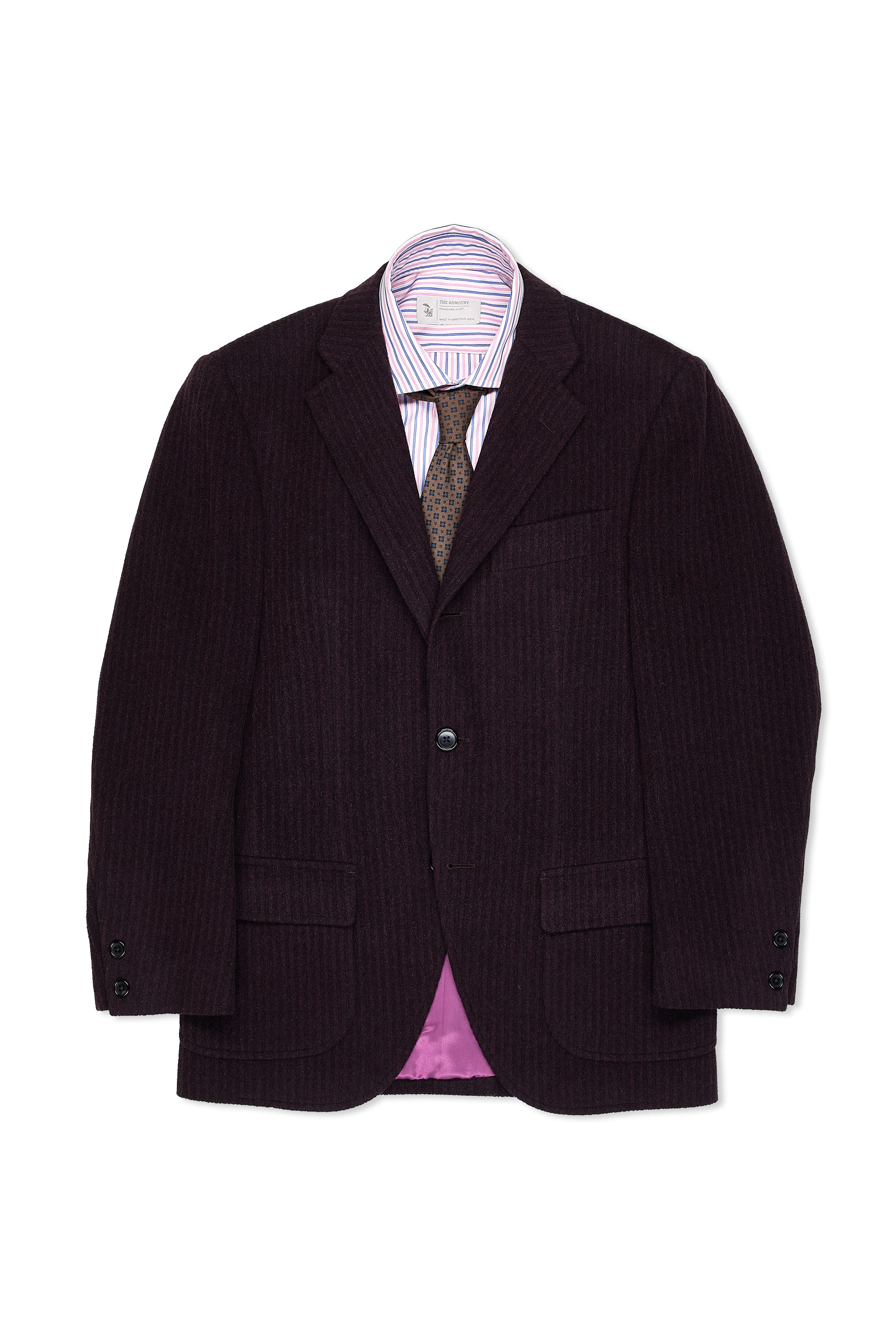 Sarto Plum Wool Corduroy Sport Coat MTM