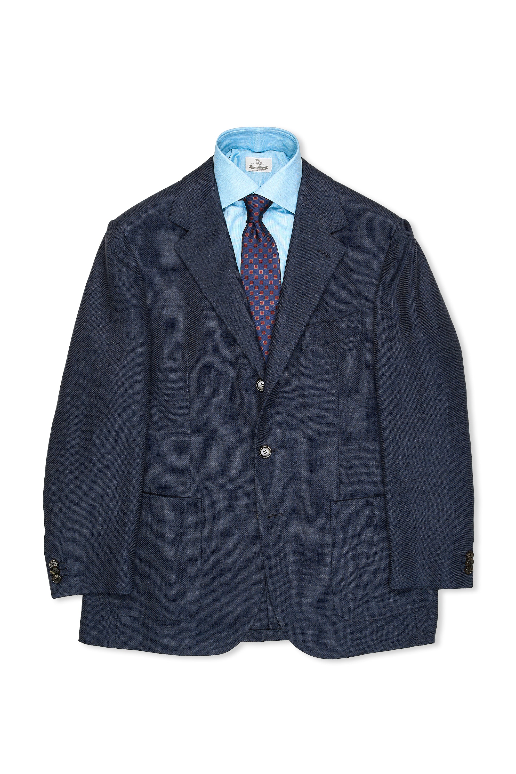 The Armoury Model 103 Blue Linen/Silk/Cotton Twill Sport Coat