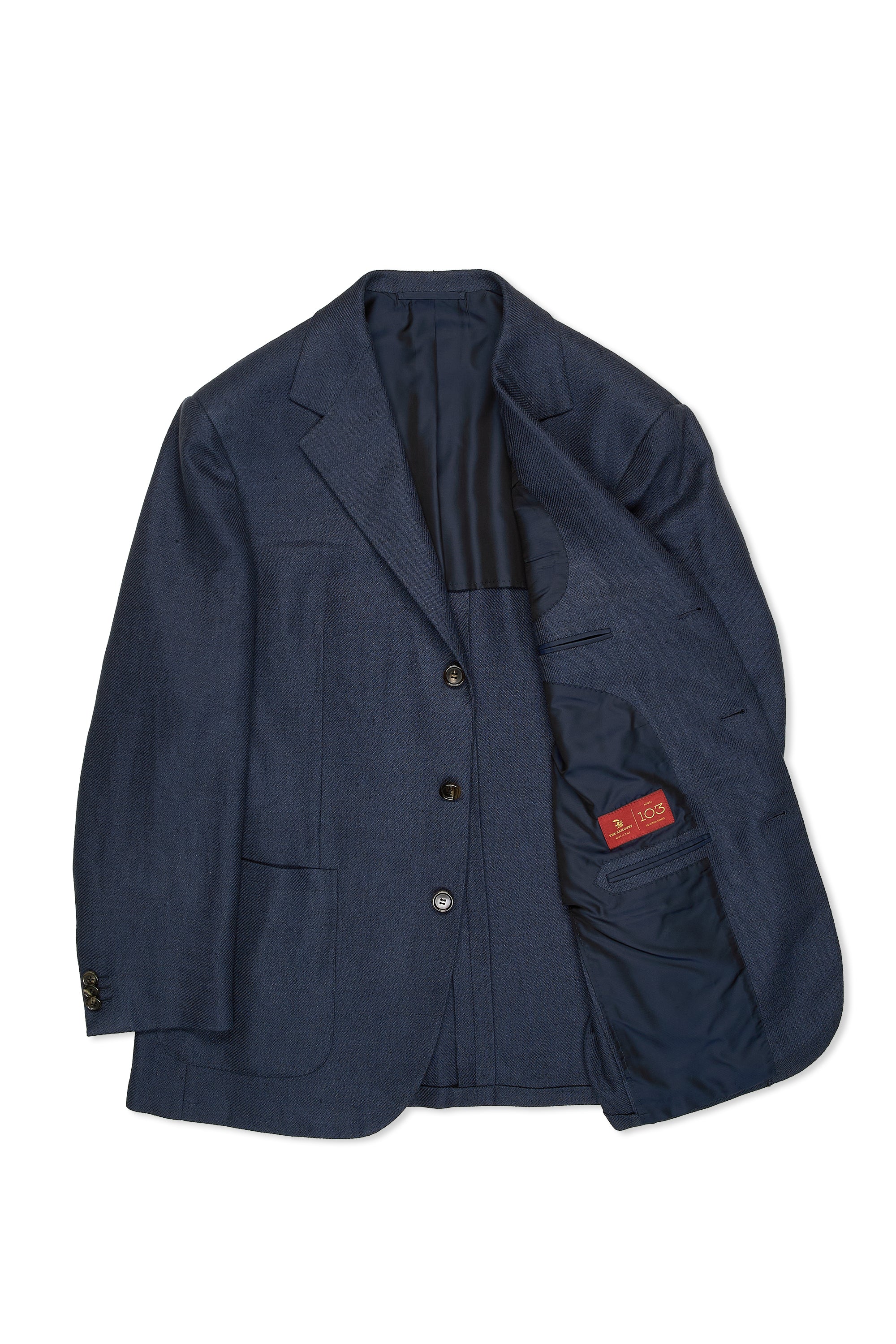 The Armoury Model 103 Blue Linen/Silk/Cotton Twill Sport Coat