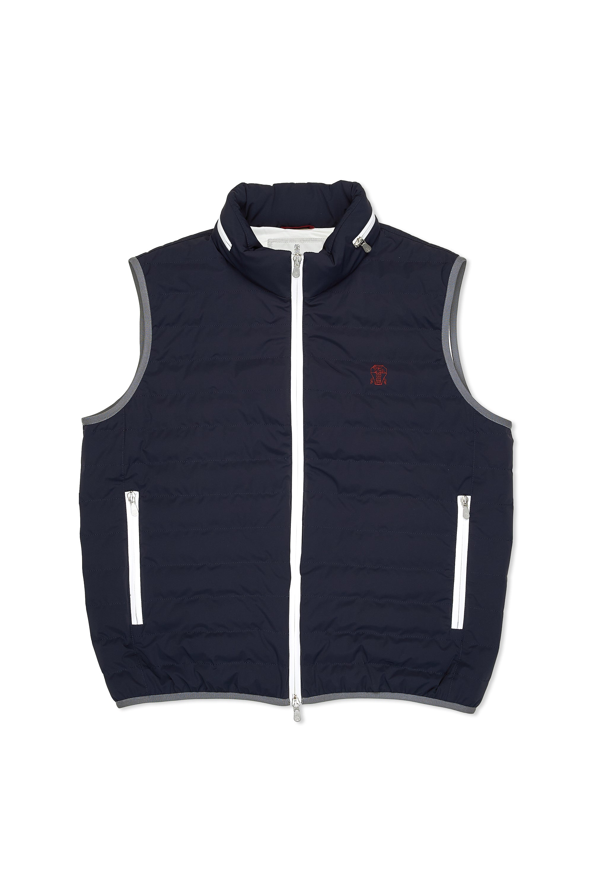 Brunello Cucinelli Navy Down Vest