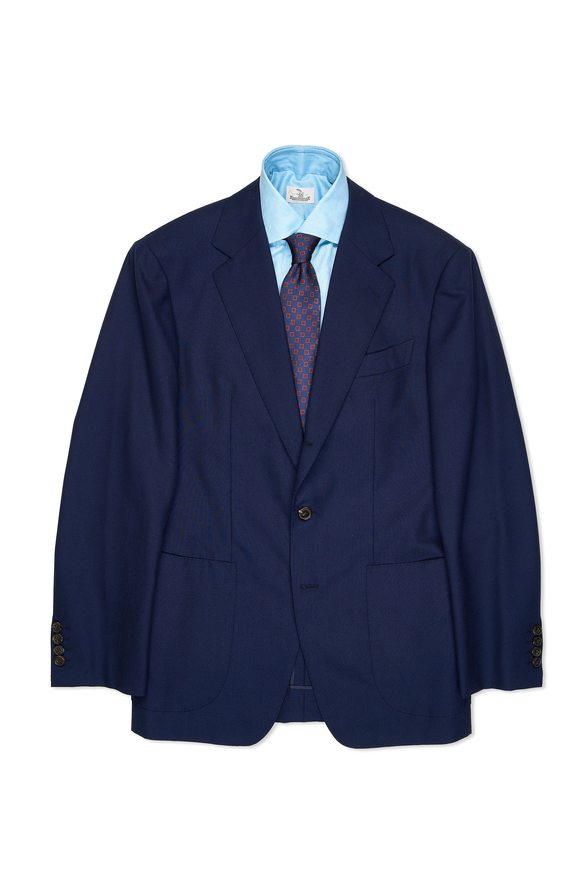 WW Chan Navy Wool Sport Coat Bespoke