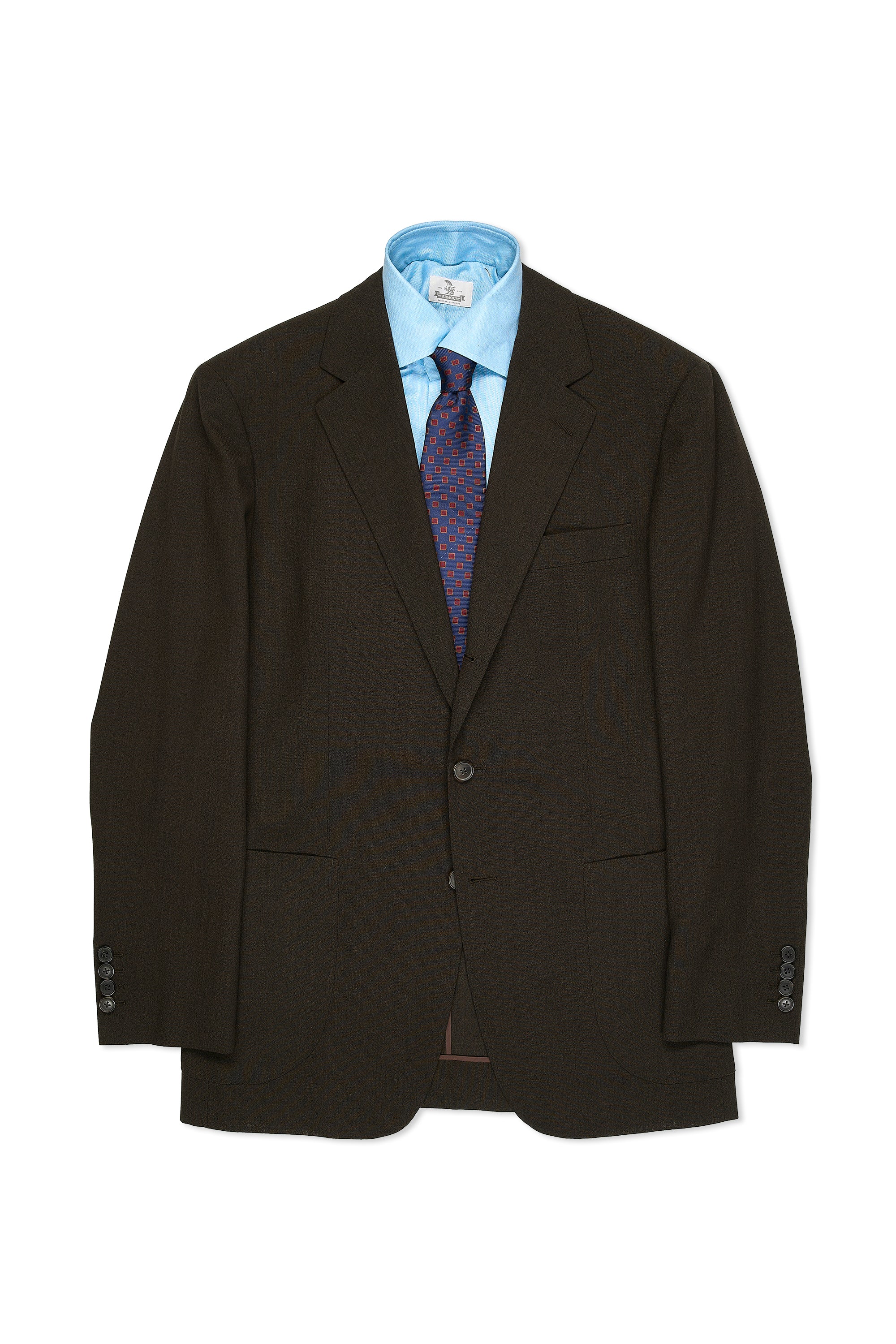WW Chan Dark Brown Wool Sport Coat Bespoke