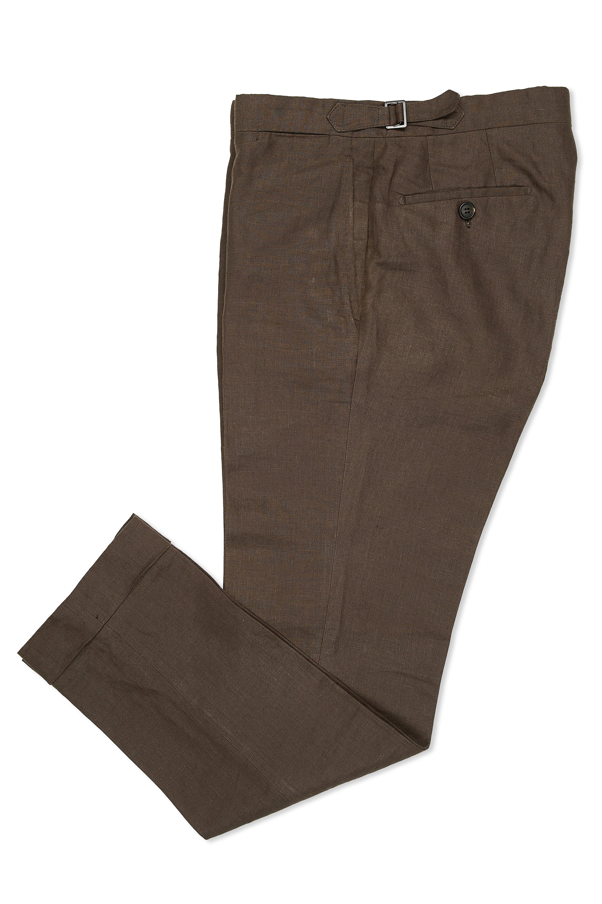 Rota Brown Linen Trousers