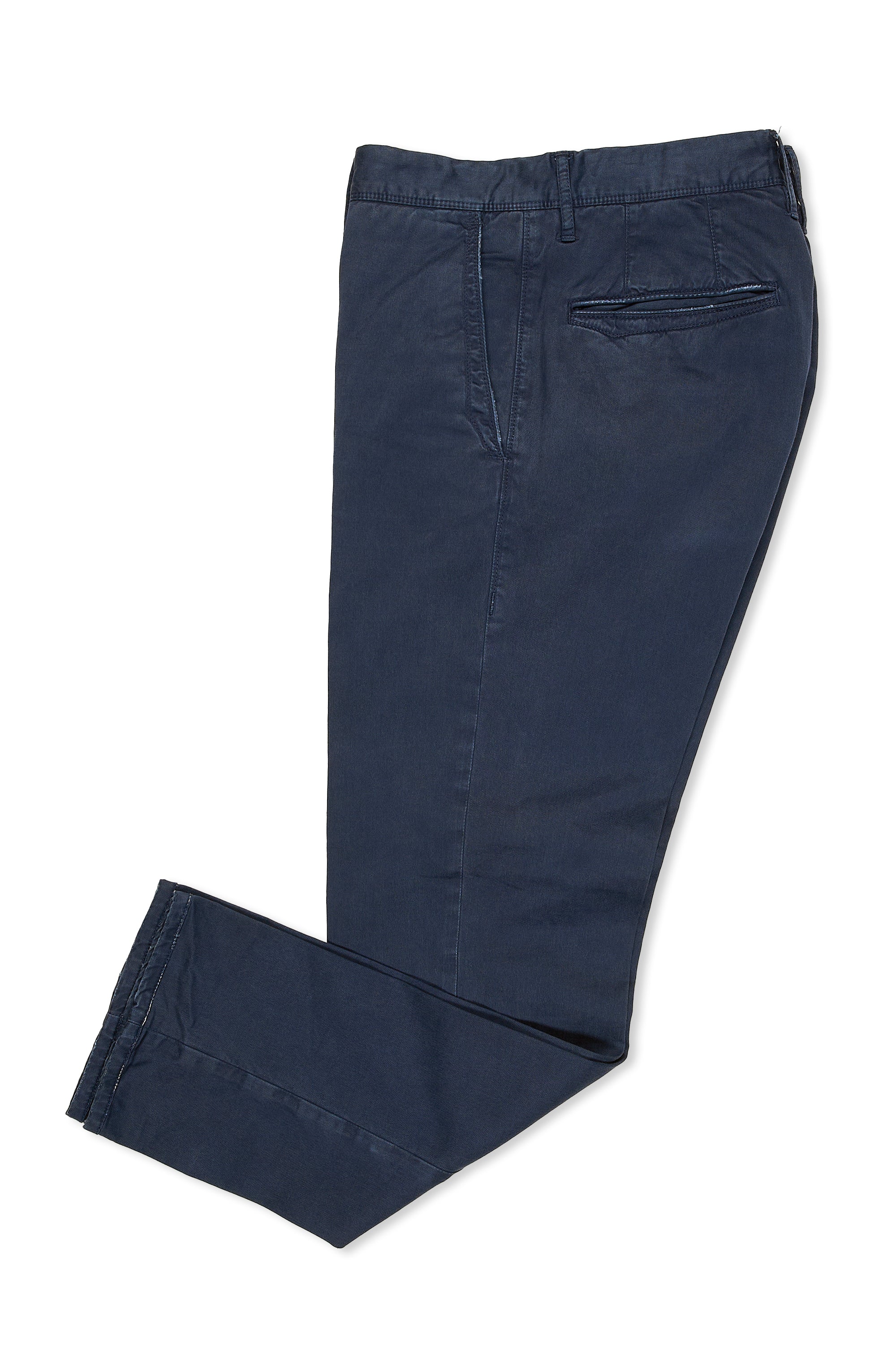 Incotex Navy Cotton Trousers
