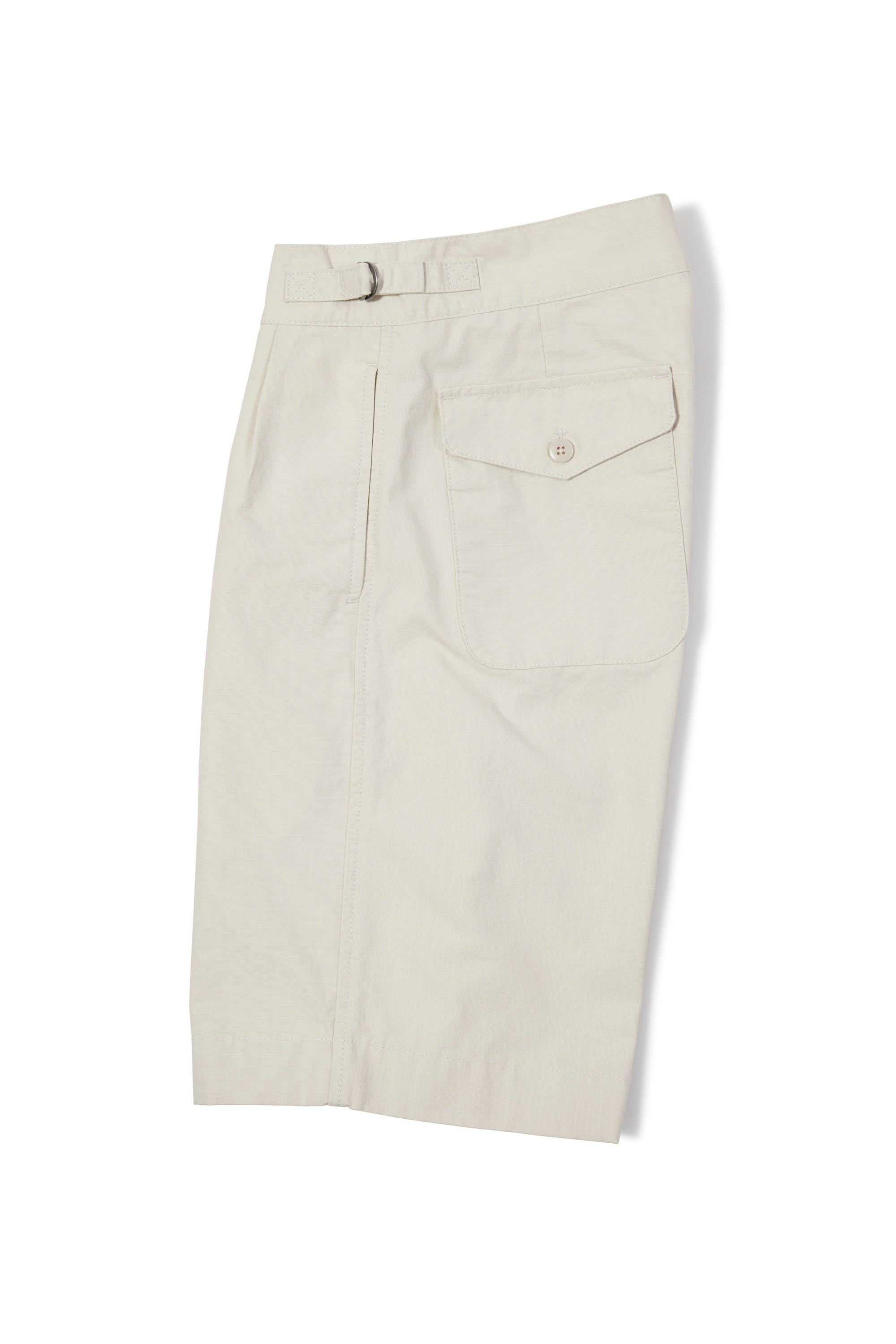 The Armoury White Cotton Summer Ripstop Coast Shorts *sample*