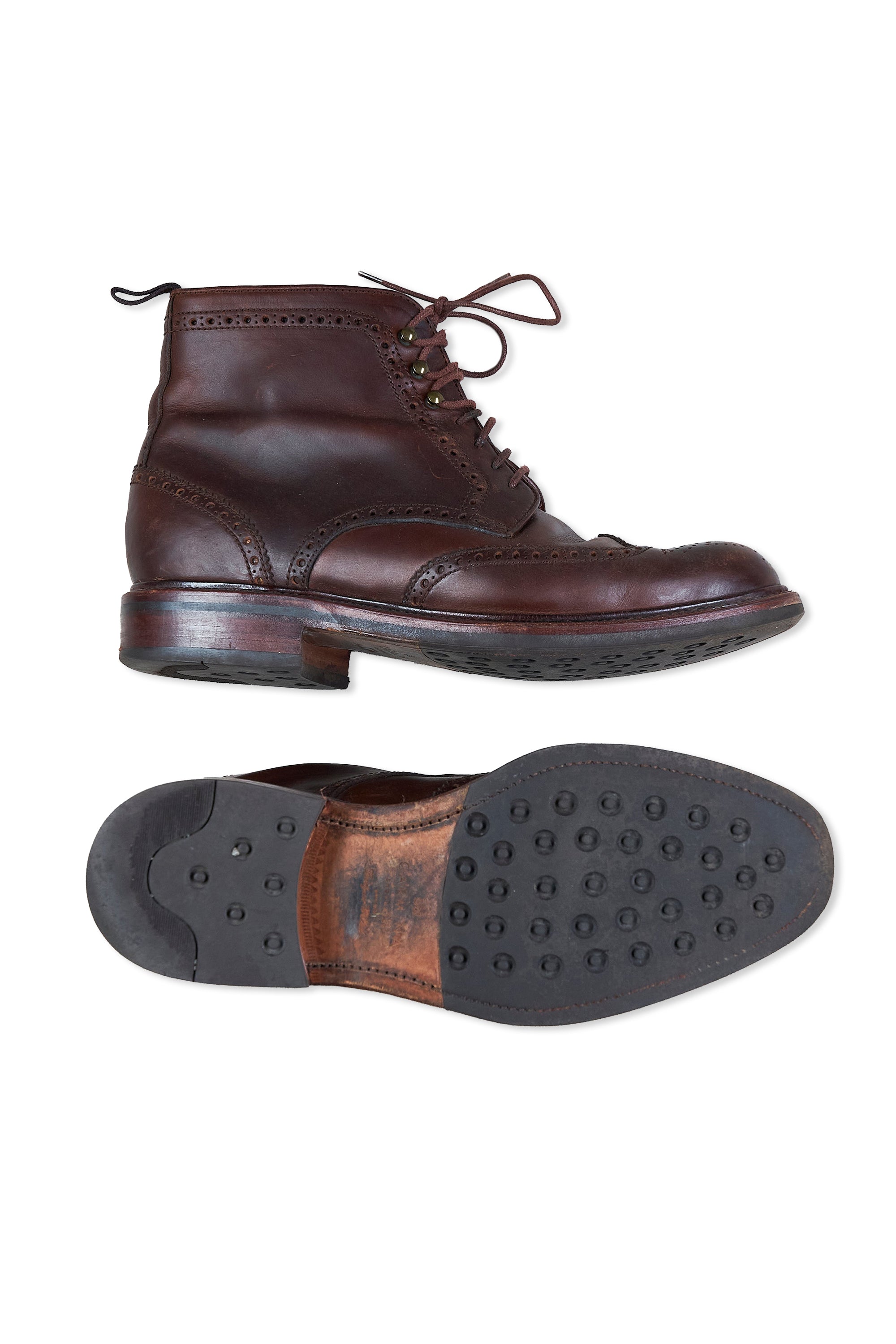 Carmina 80277 Dark Brown Chromexcel Wingtip Speedhooks Boots