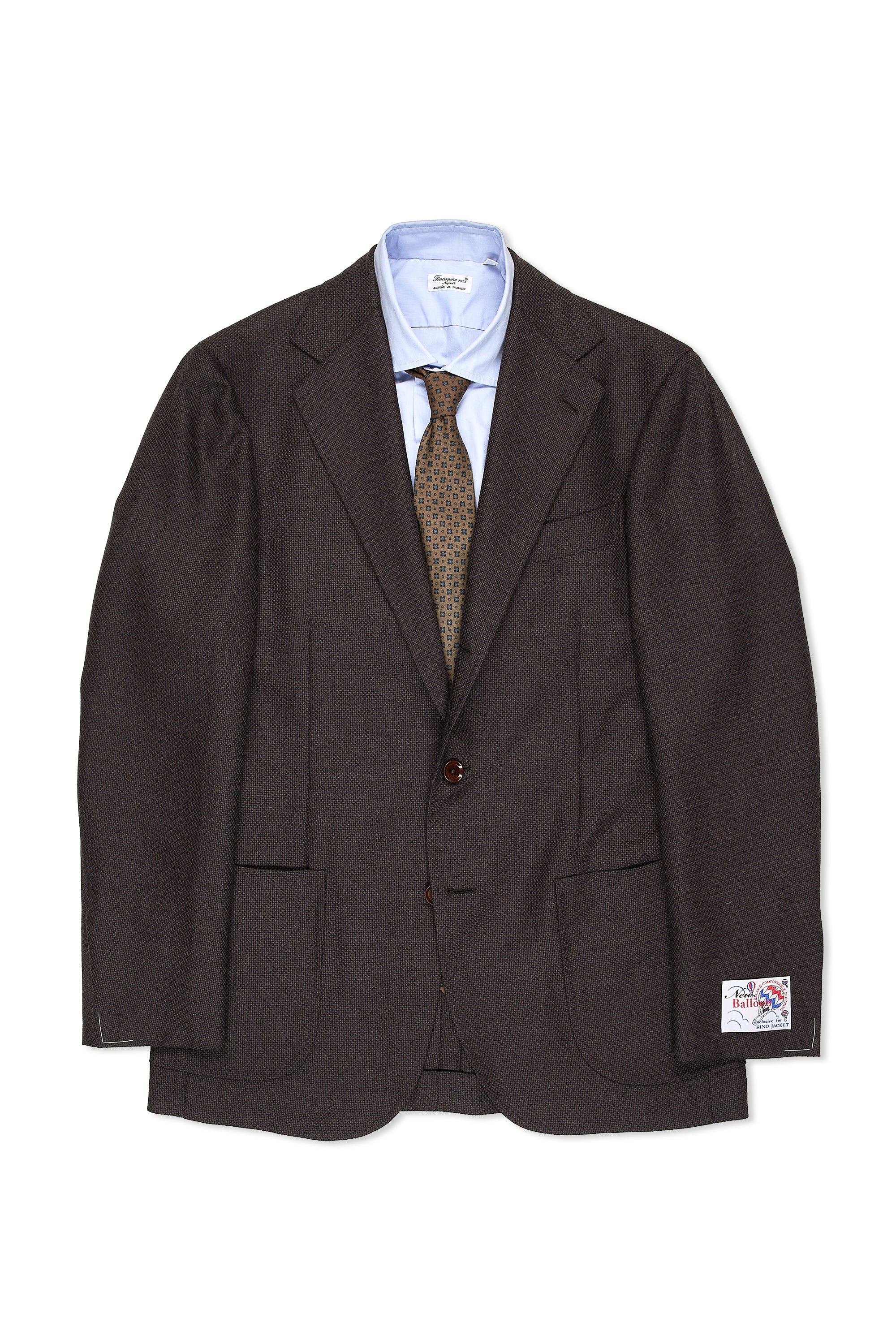 Ring Jacket 300F Dark Purple Balloon Wool Sport Coat