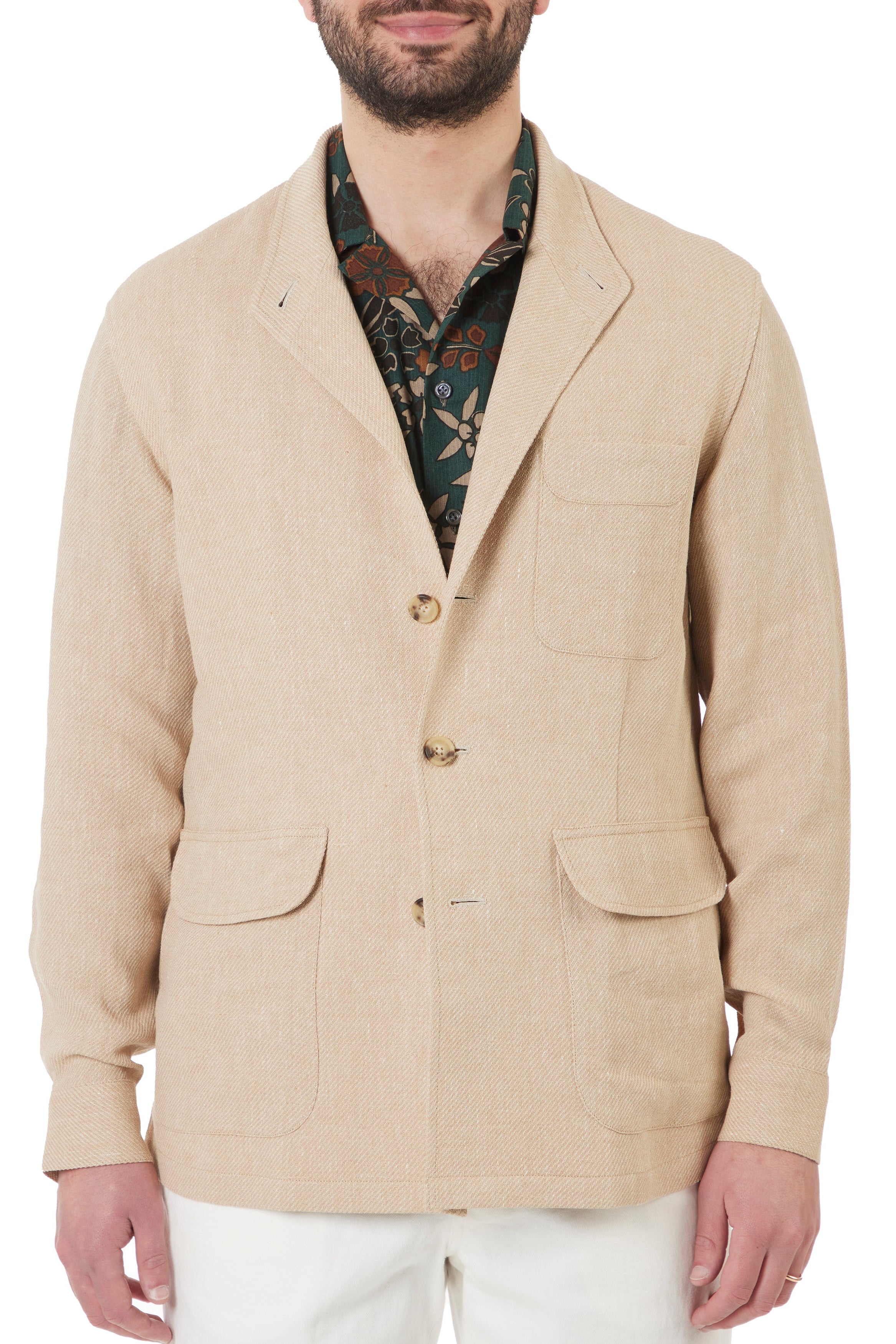 The Armoury Tan Linen Twill City Hunter 2 Jacket