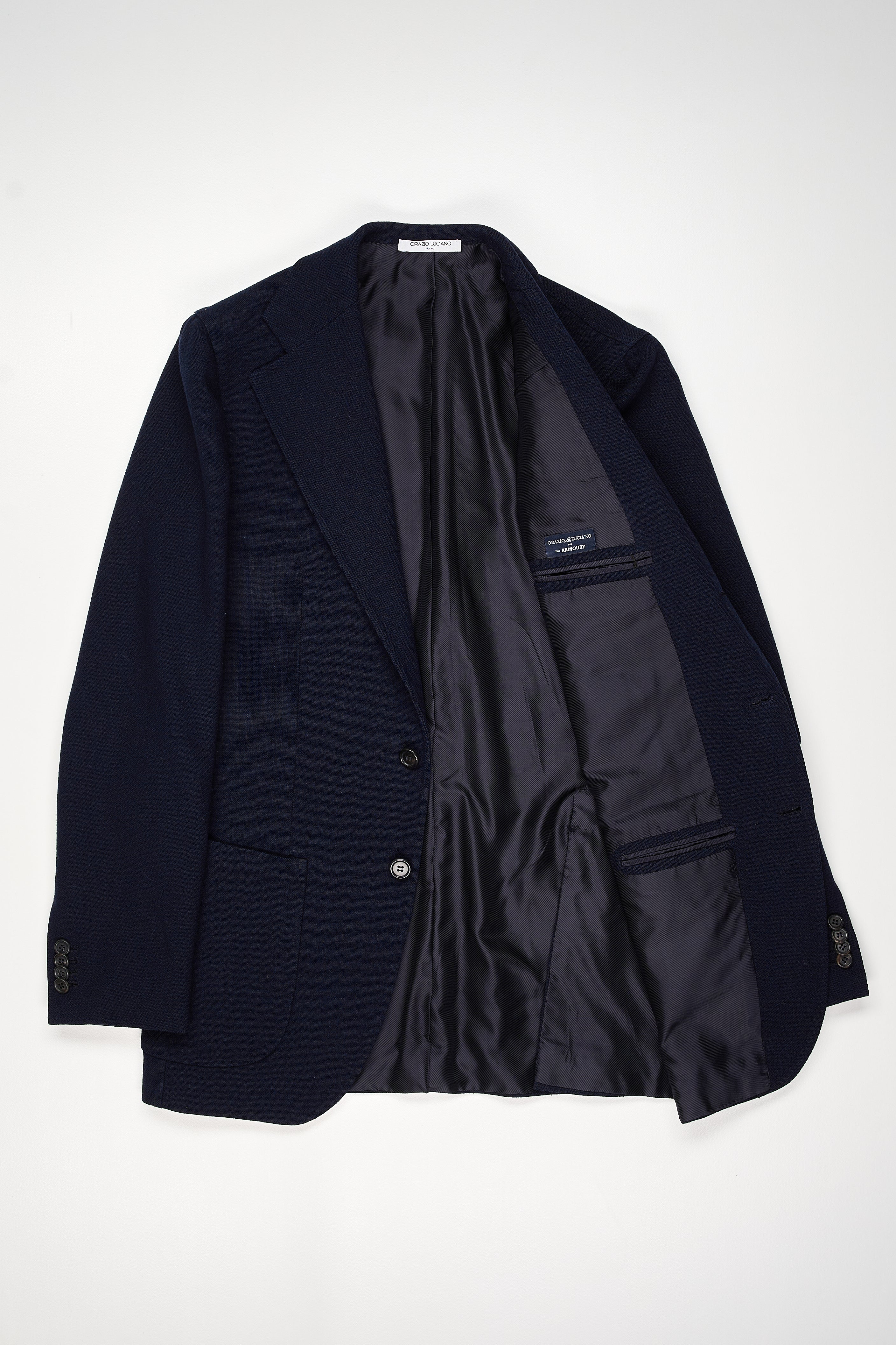 Orazio Luciano Navy Fresco Wool Sport Coat