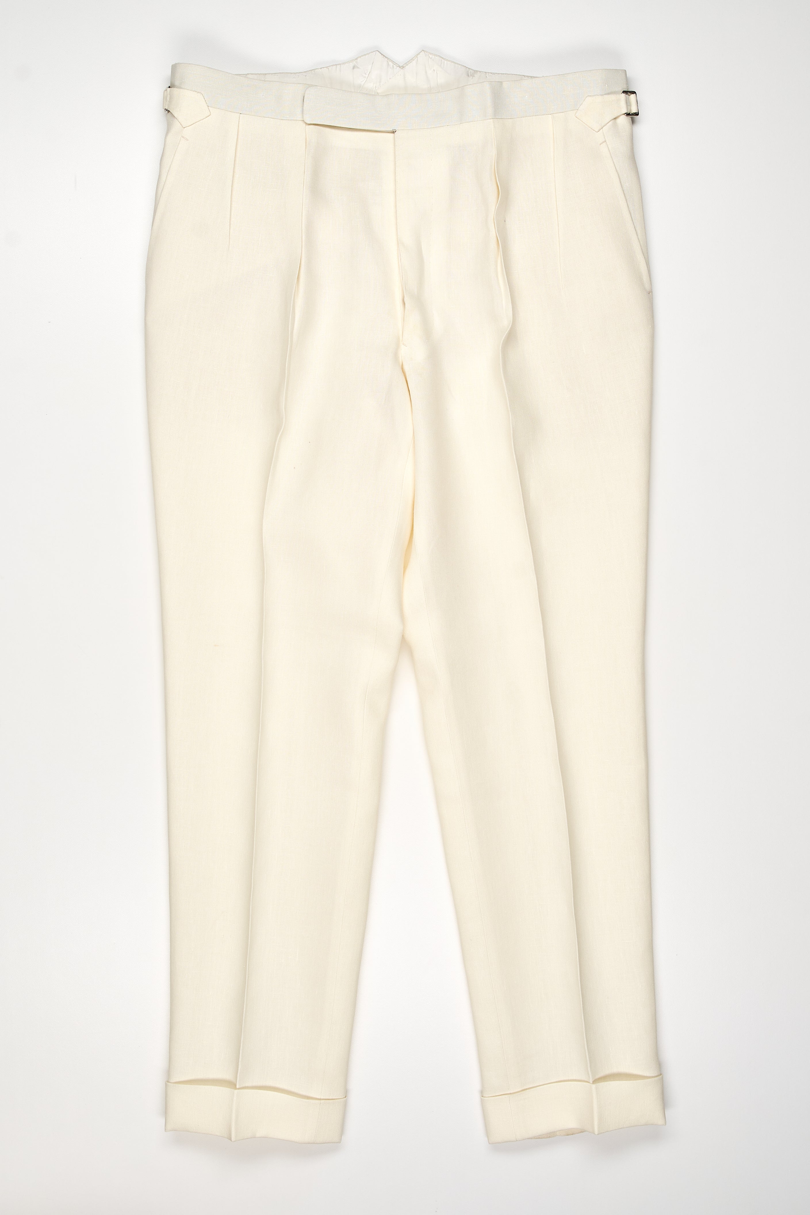 Fumiya Hirano Cream Linen Suit Bespoke