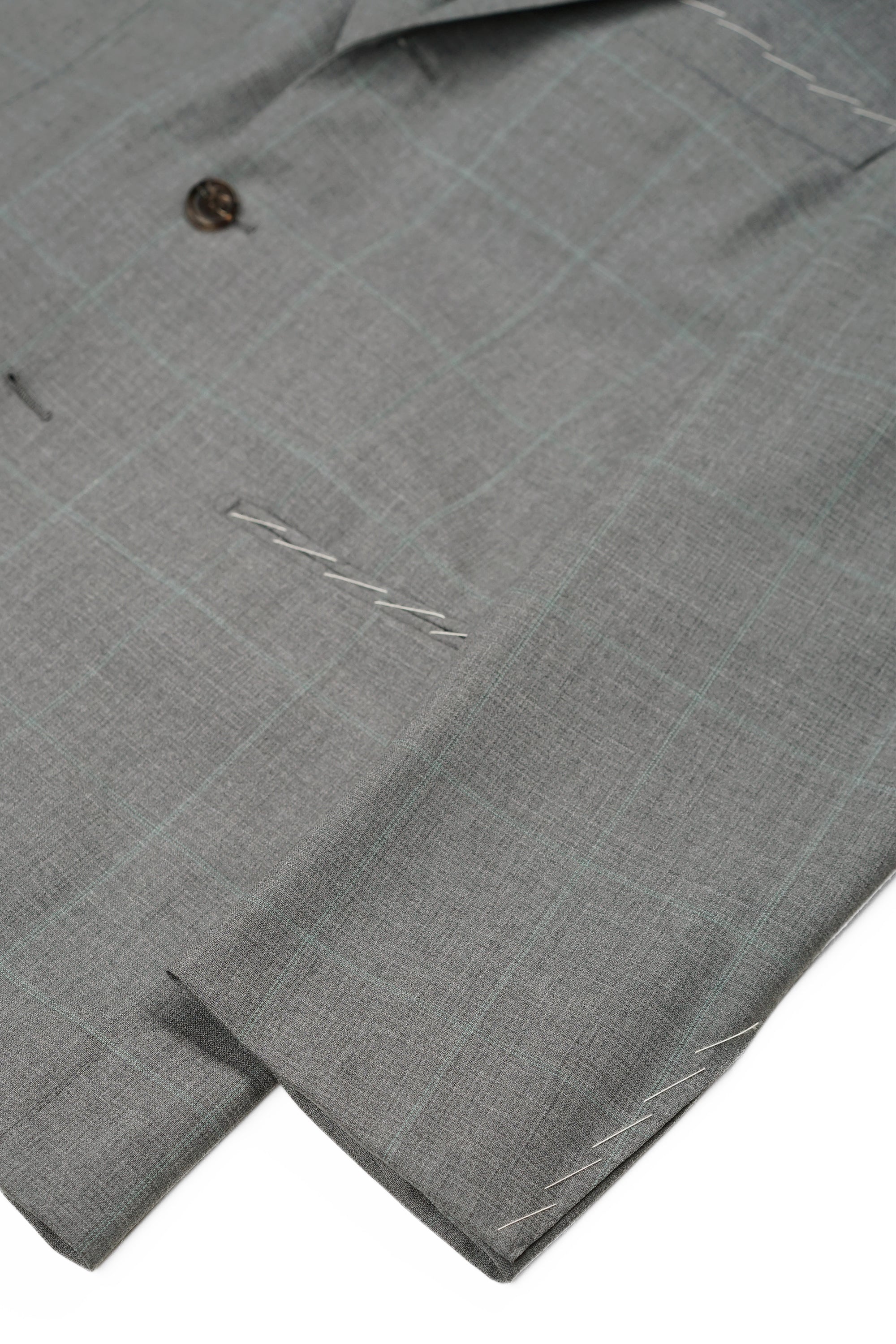 The Armoury by Ring Jacket Model 1 Grey with Mint Windowpane Wool Suit