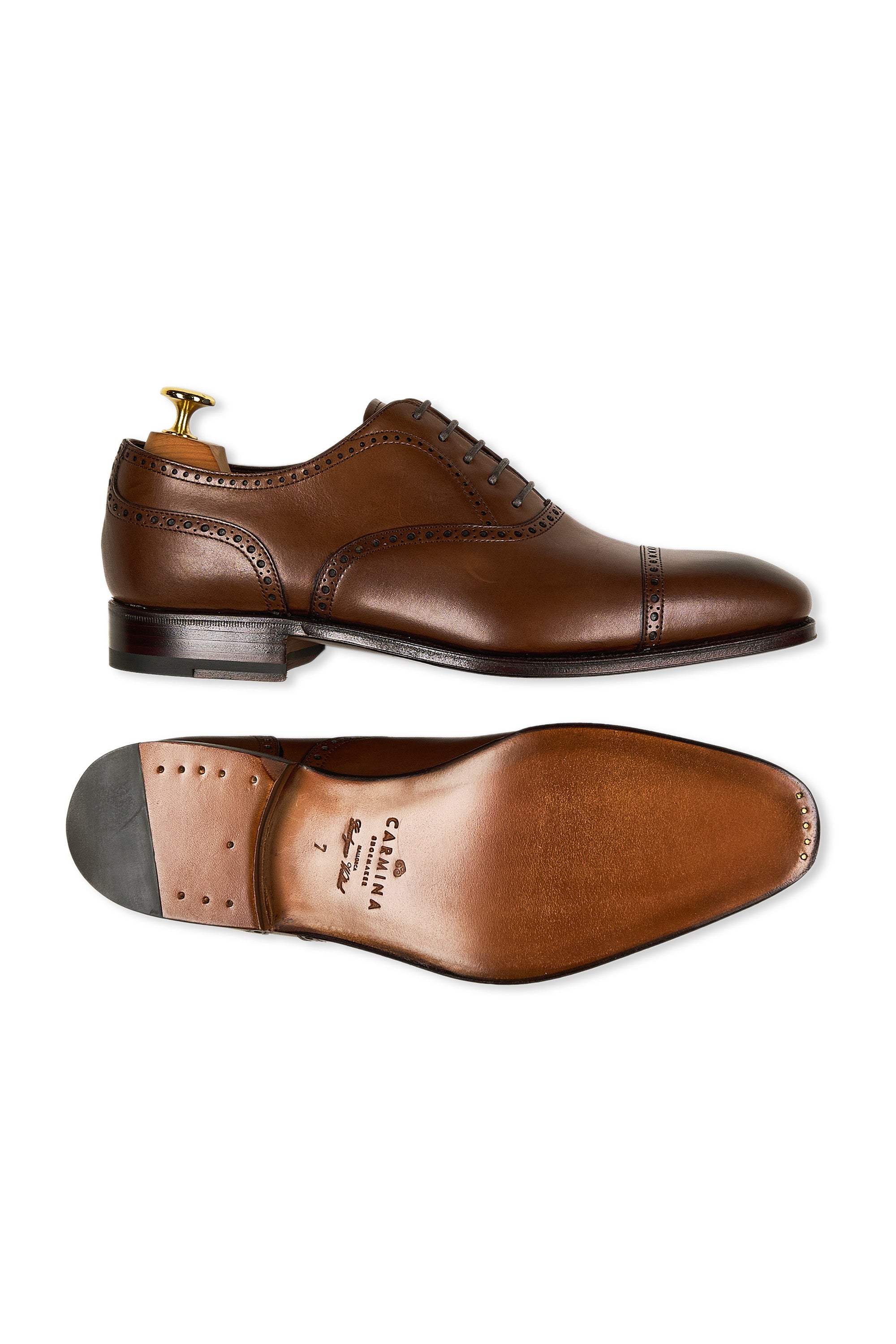 Carmina Rain 80568 Brown Calf Oxford Shoes