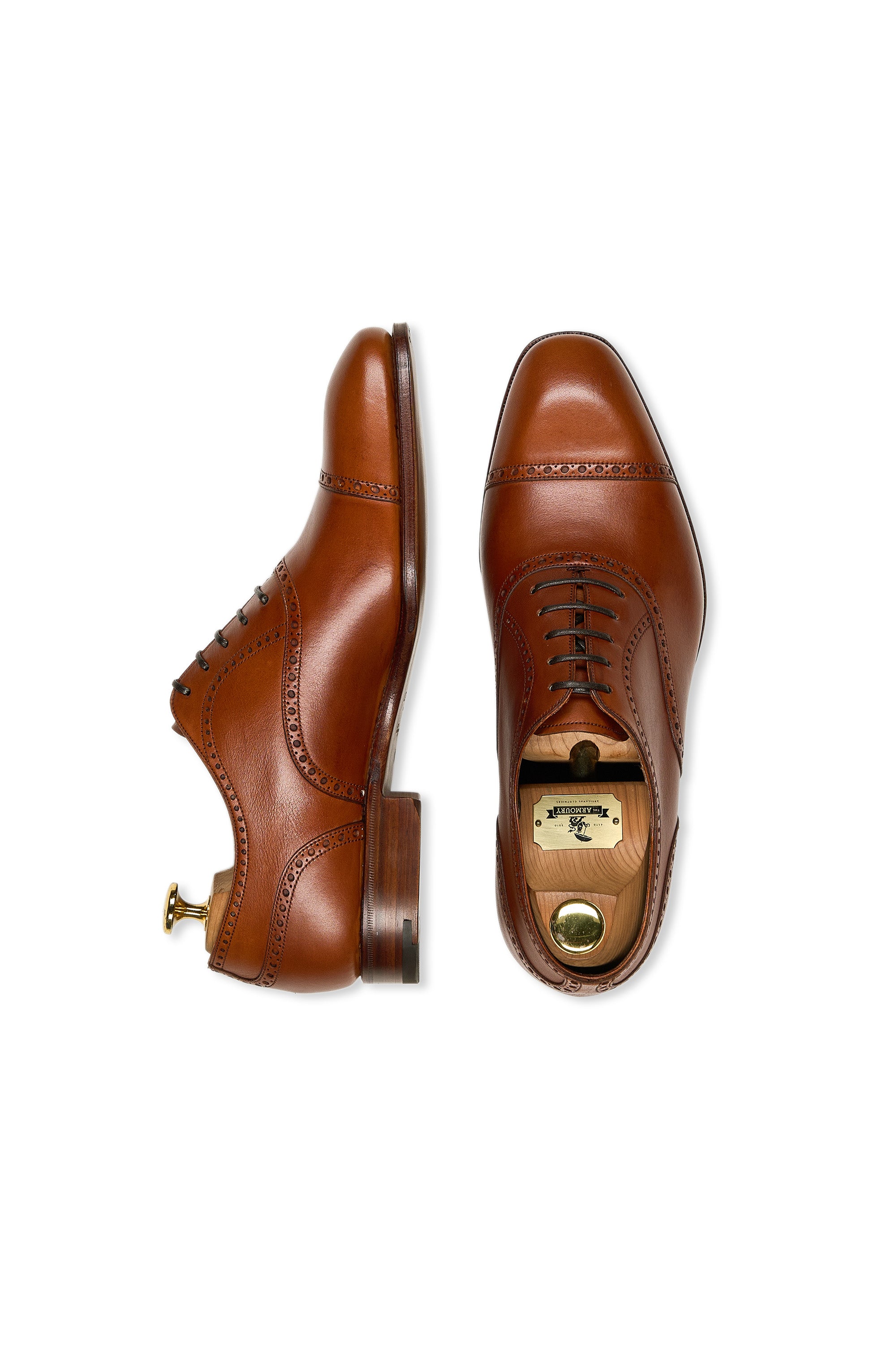 Carmina Rain 80568 Tan Calf Oxford Shoes