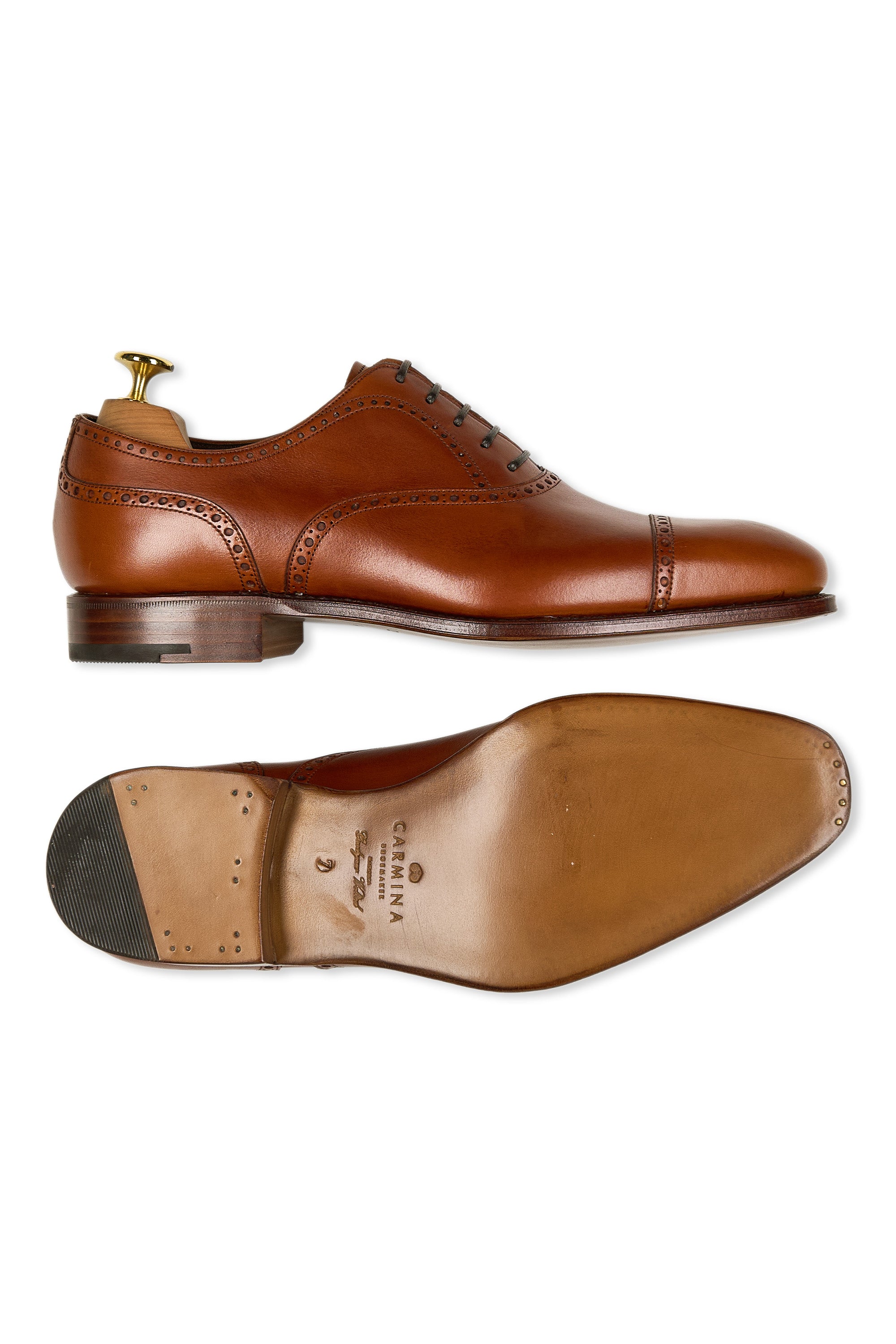 Carmina Rain 80568 Tan Calf Oxford Shoes