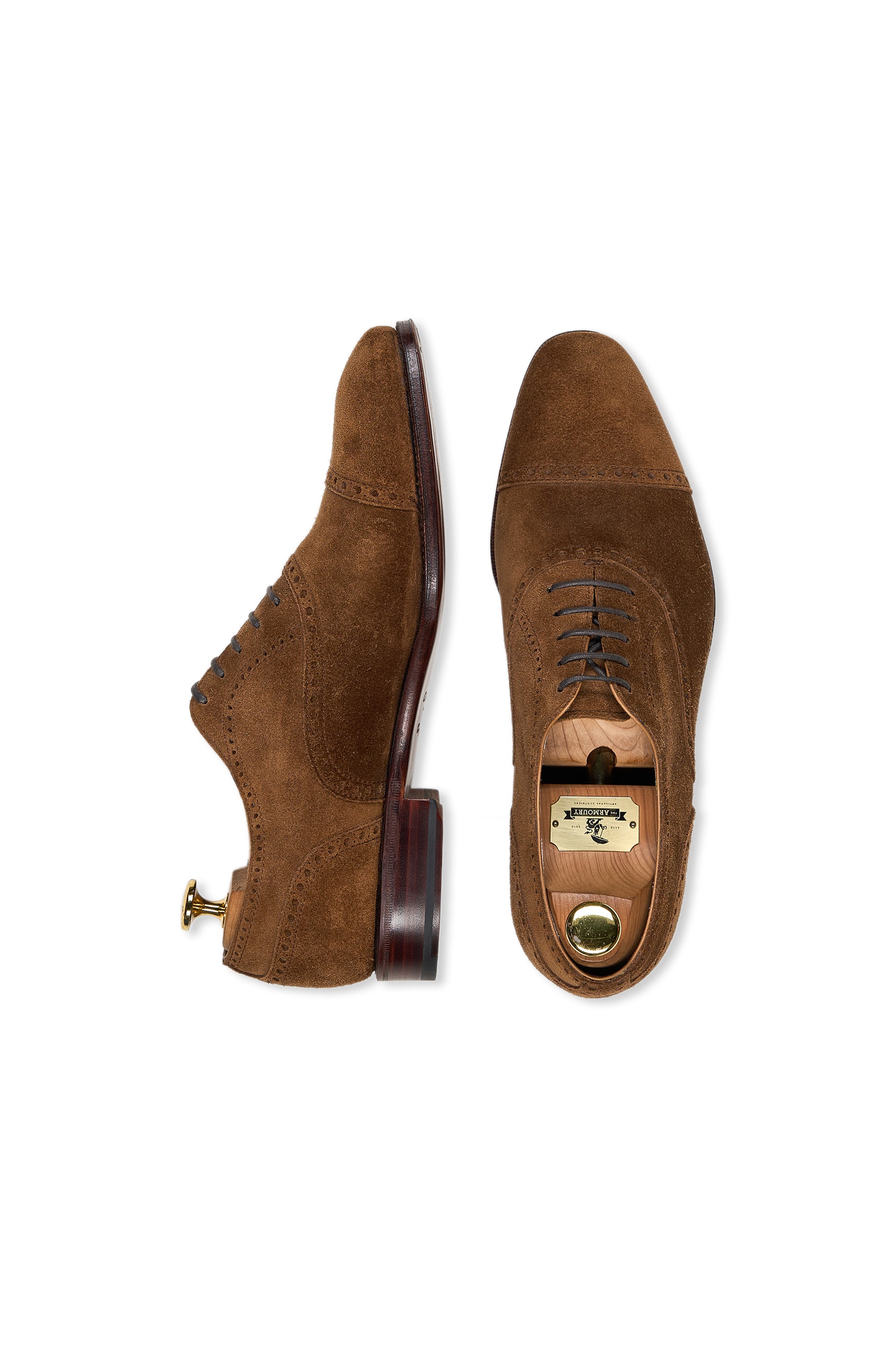 Carmina Rain 80568 Snuff Suede Oxford Shoes