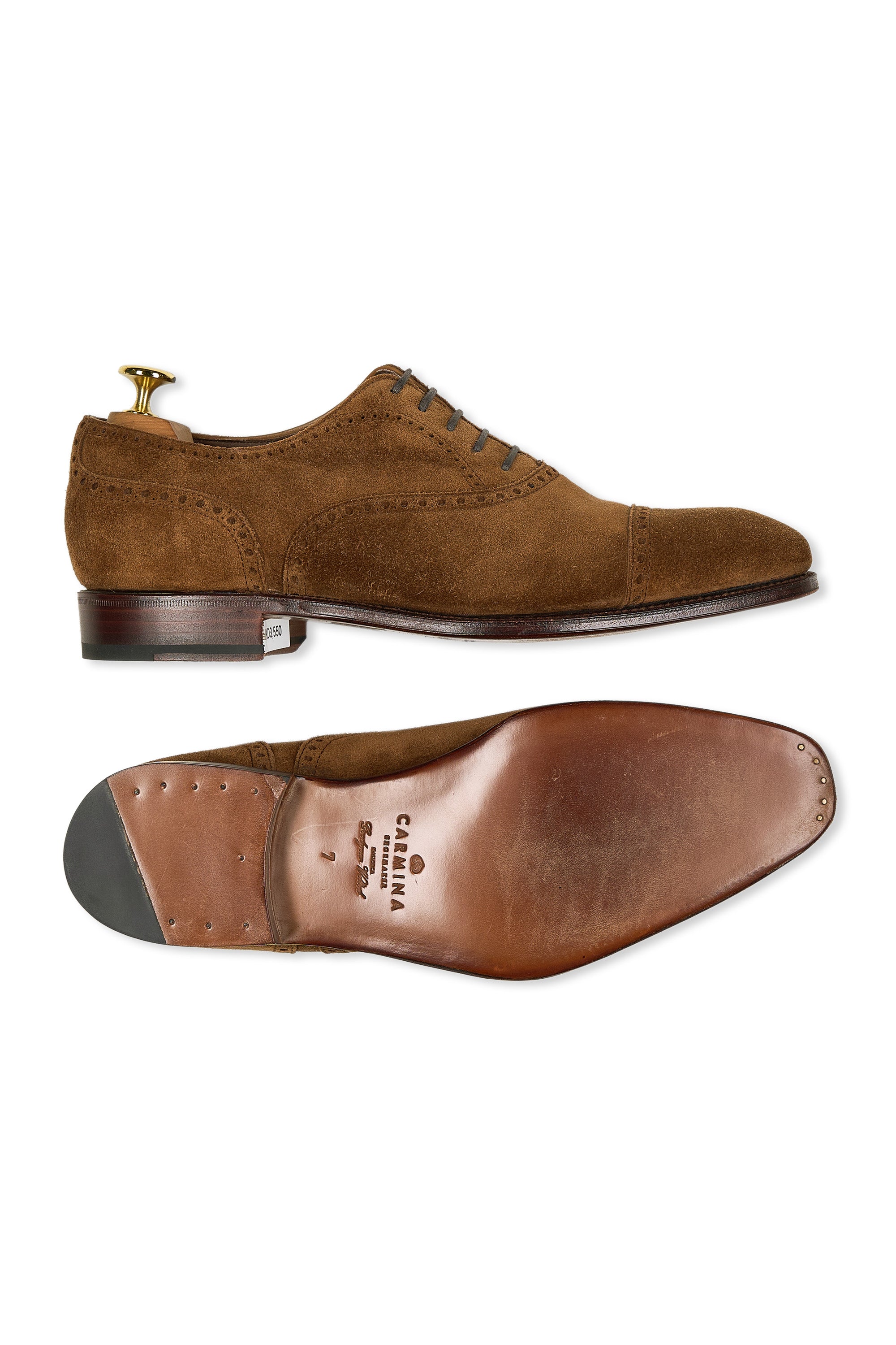 Carmina Rain 80568 Snuff Suede Oxford Shoes