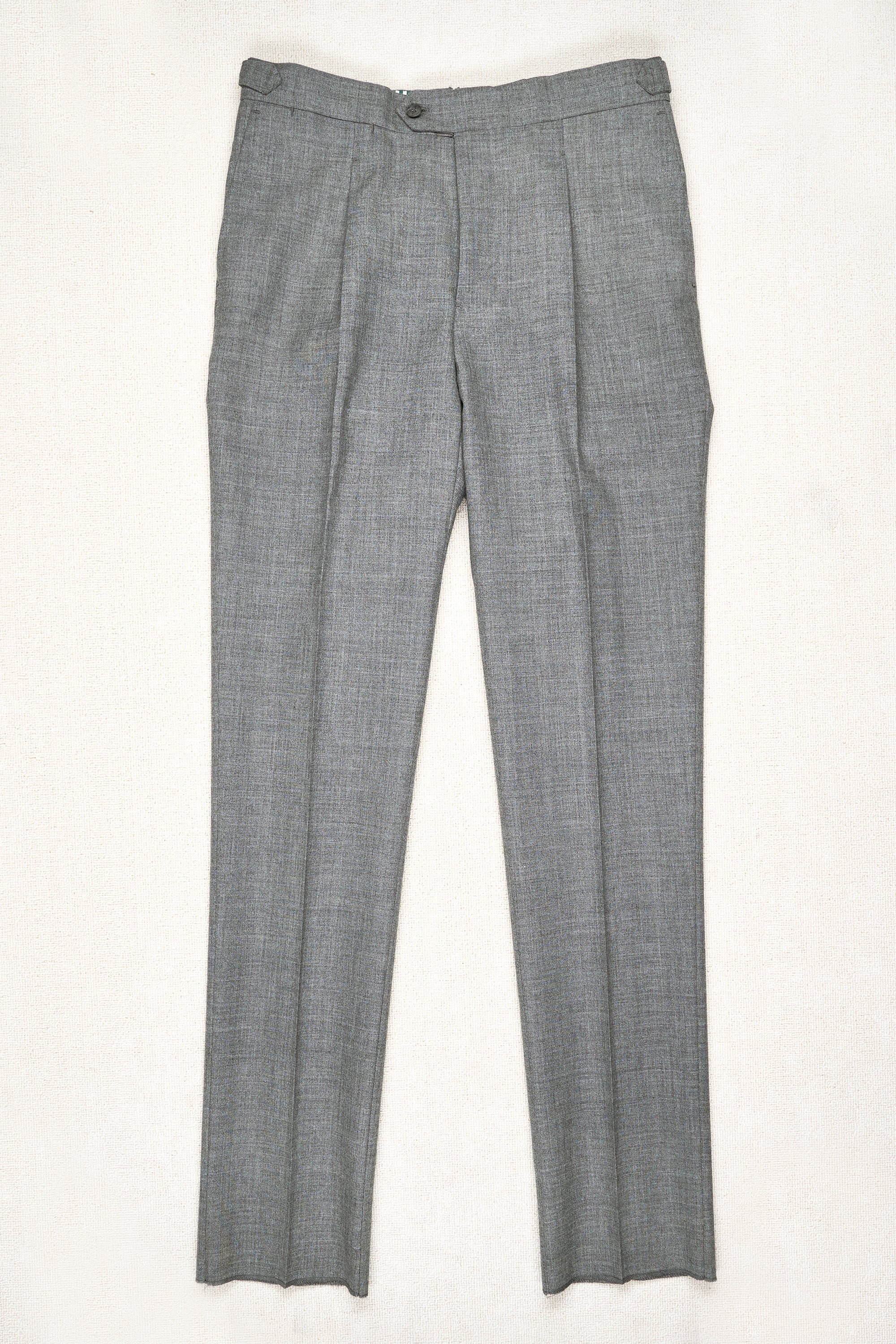 The Armoury by Pommella Light Grey Fox Air Side Tab Trousers