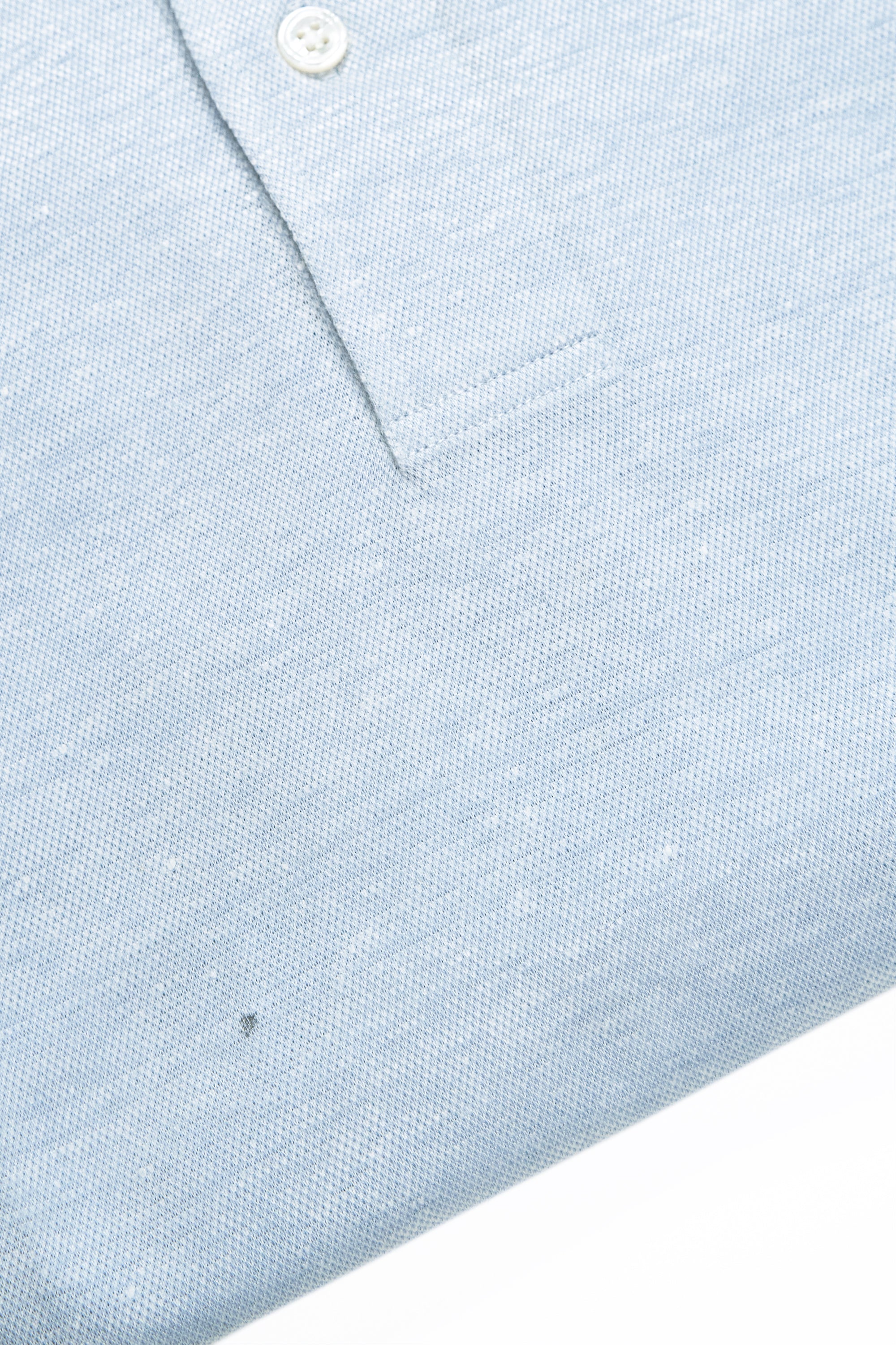 The Armoury Silver Lake Cotton/Linen Long Sleeve Spread Collar Polo *sample*