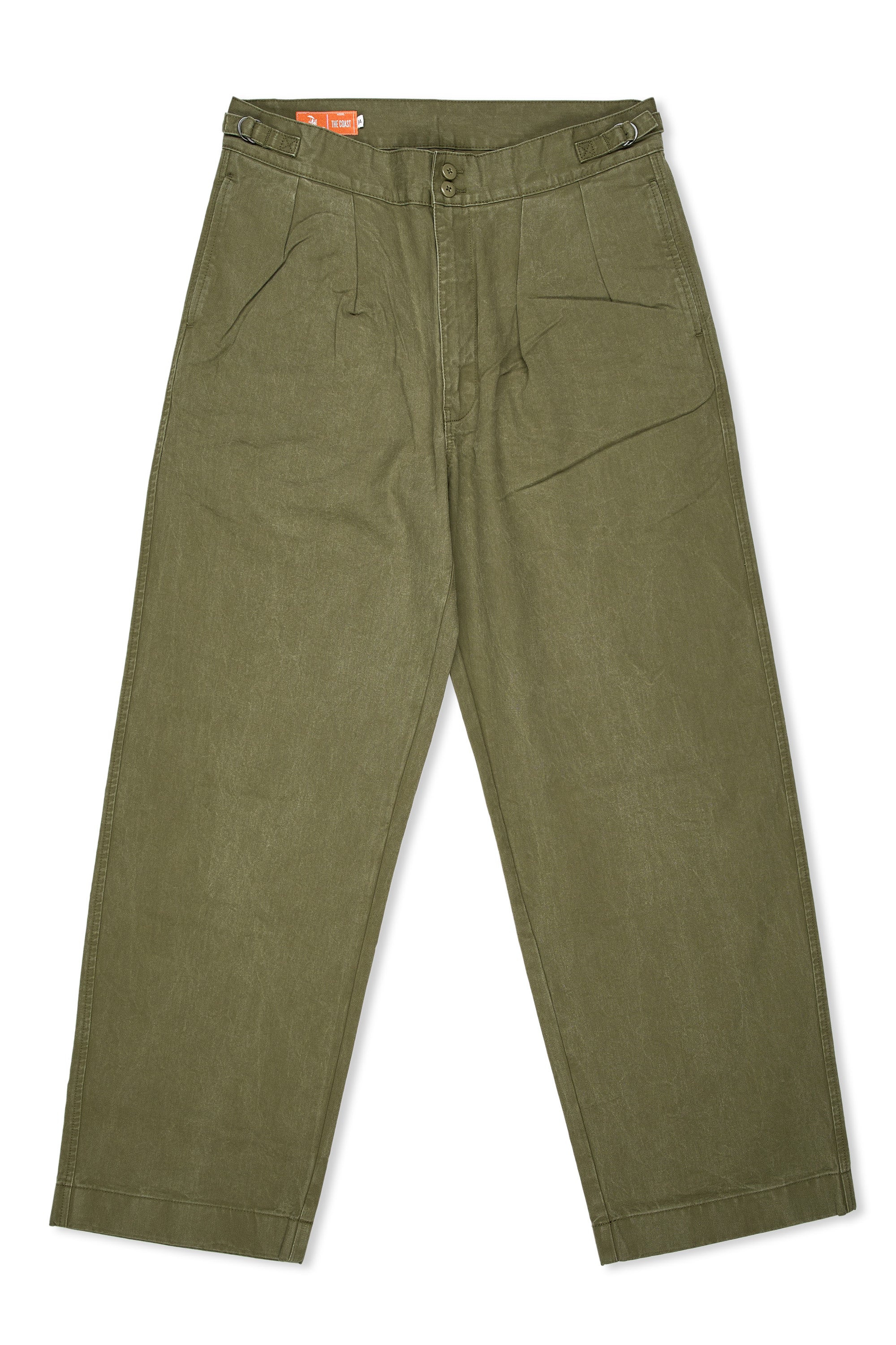 The Armoury Green Cotton Coast Trousers