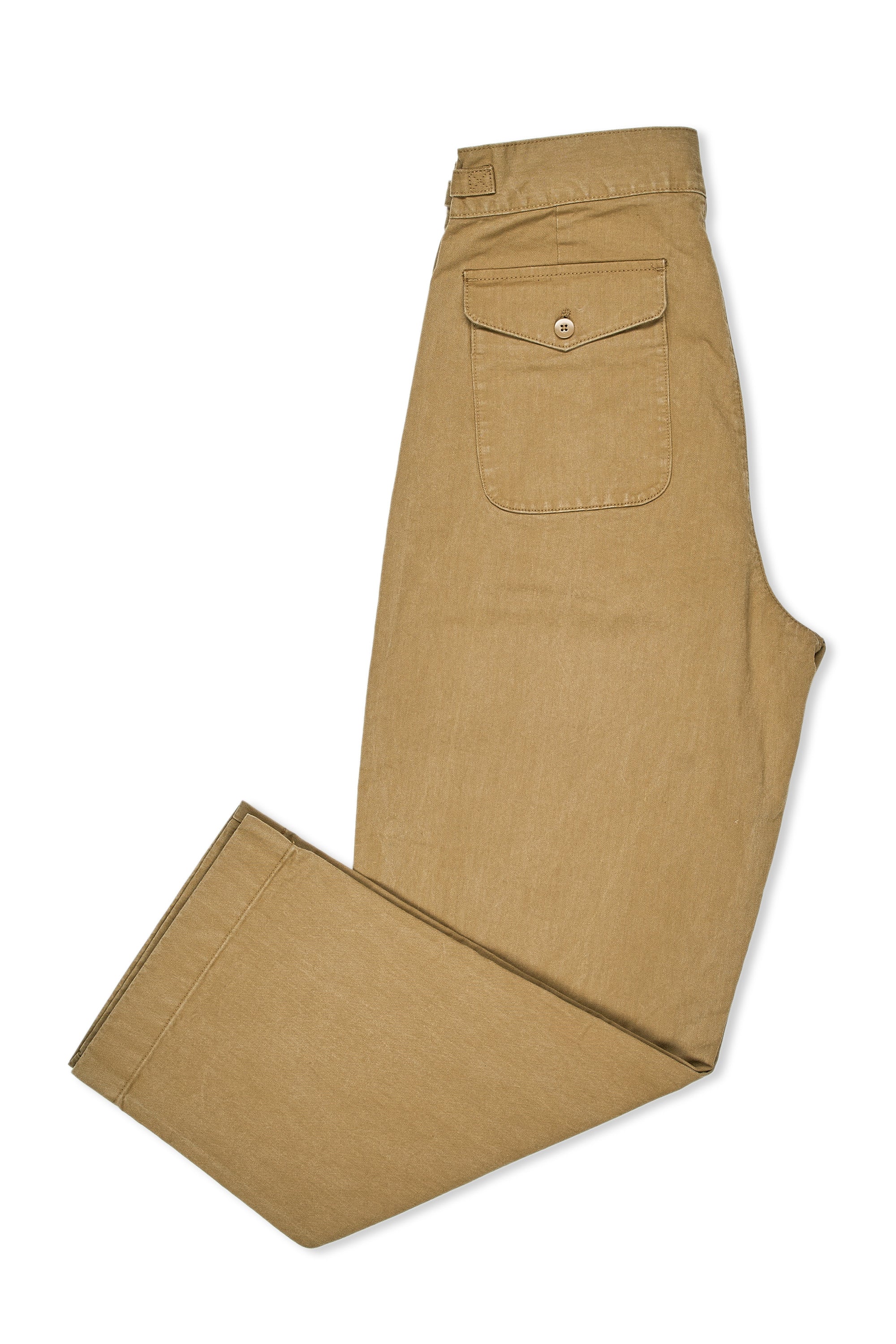 The Armoury Beige Cotton Coast Trousers